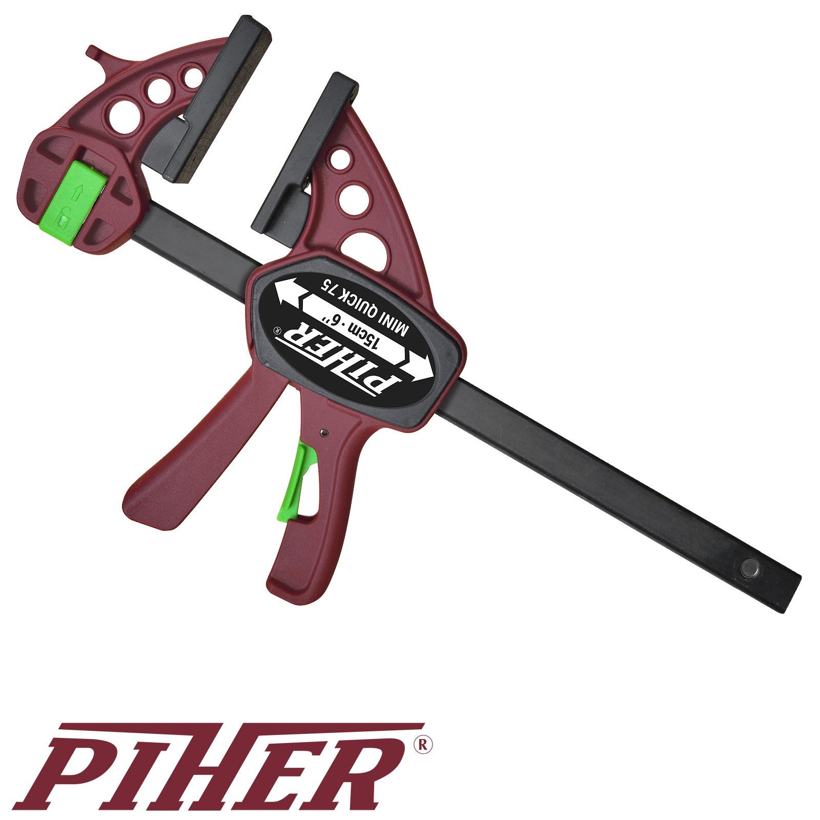Piher Schraubzwinge Piher Mini Quick Einhandzwinge 15 cm, (Einzeln)
