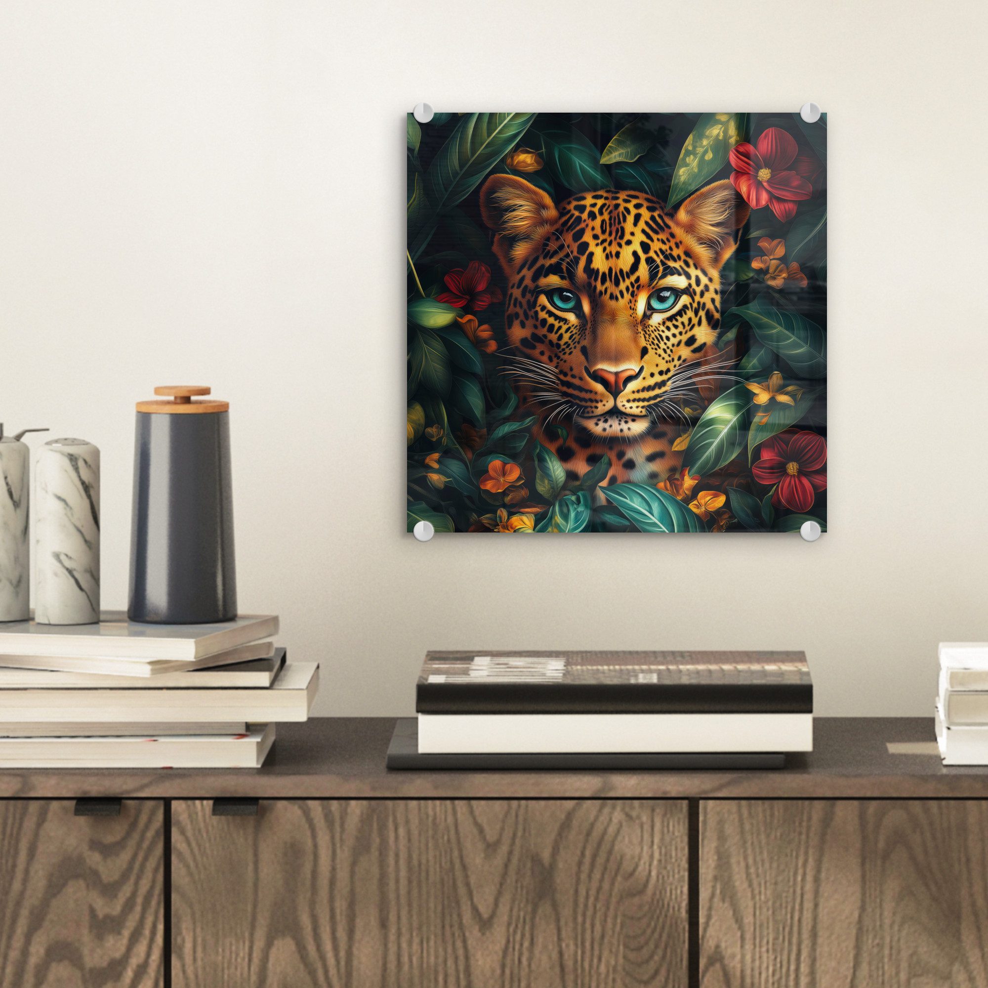 MuchoWow Acrylglasbild Leopard - Natur - günstig online kaufen