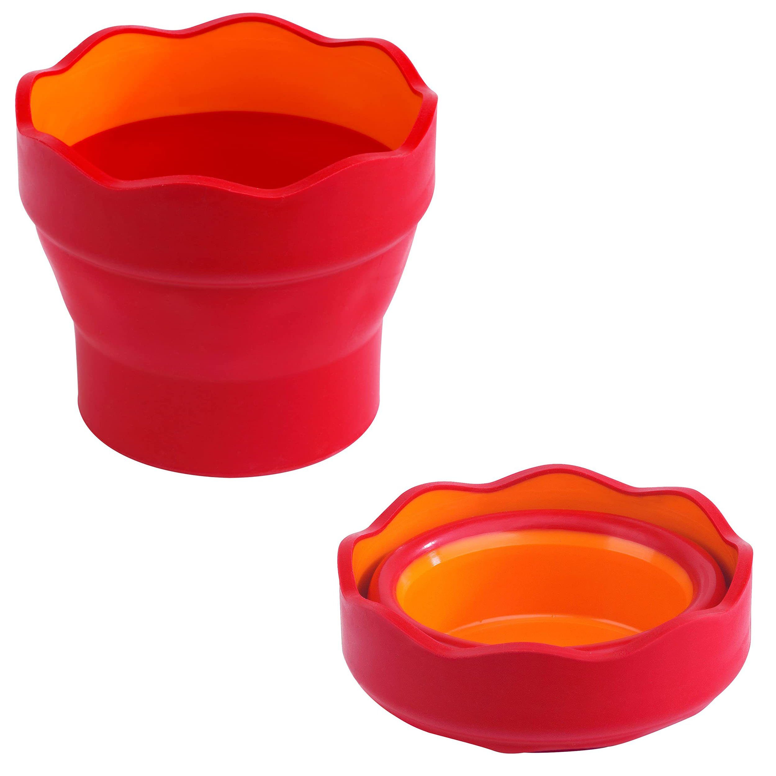 Faber-Castell Malbecher FABER-CASTELL Wasserbecher CLIC & GO, rot