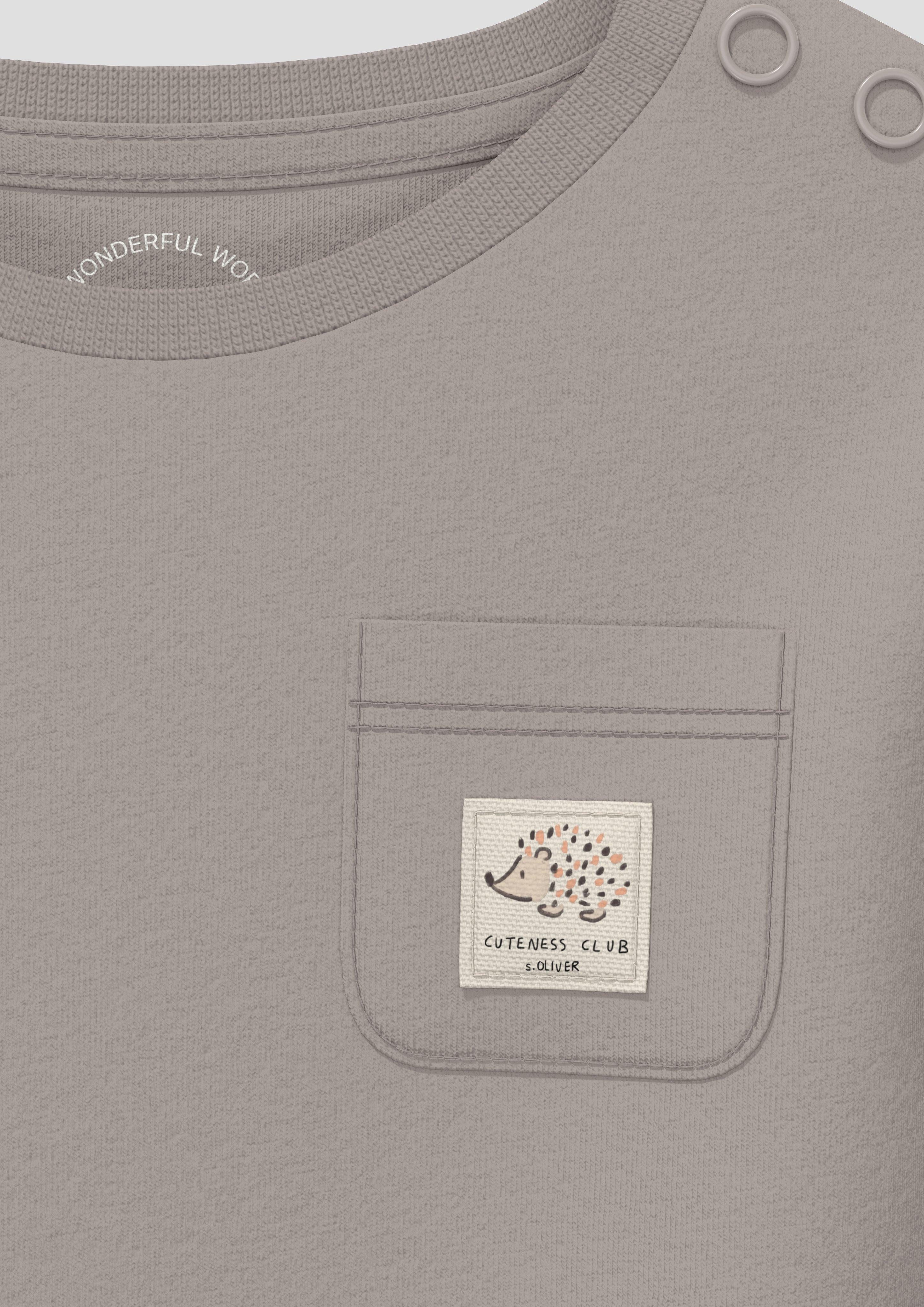 s.Oliver Langarmshirt Unisex Langarmshirt mit Brusttasche günstig online kaufen
