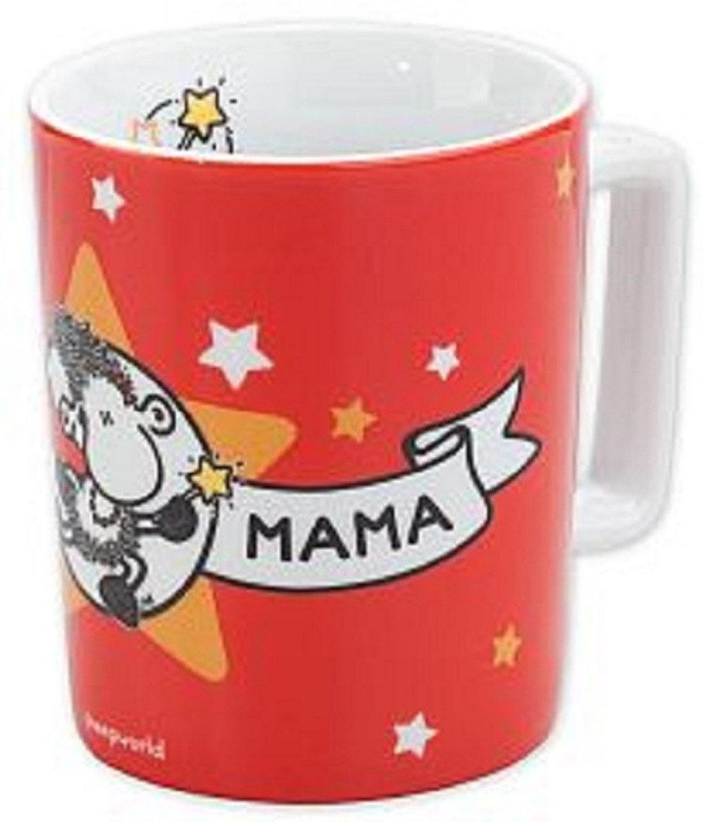 Dekoobjekt SHEEPWORLD 42273 Tasse,"Super Mama" 0,3l. Farbe ROT