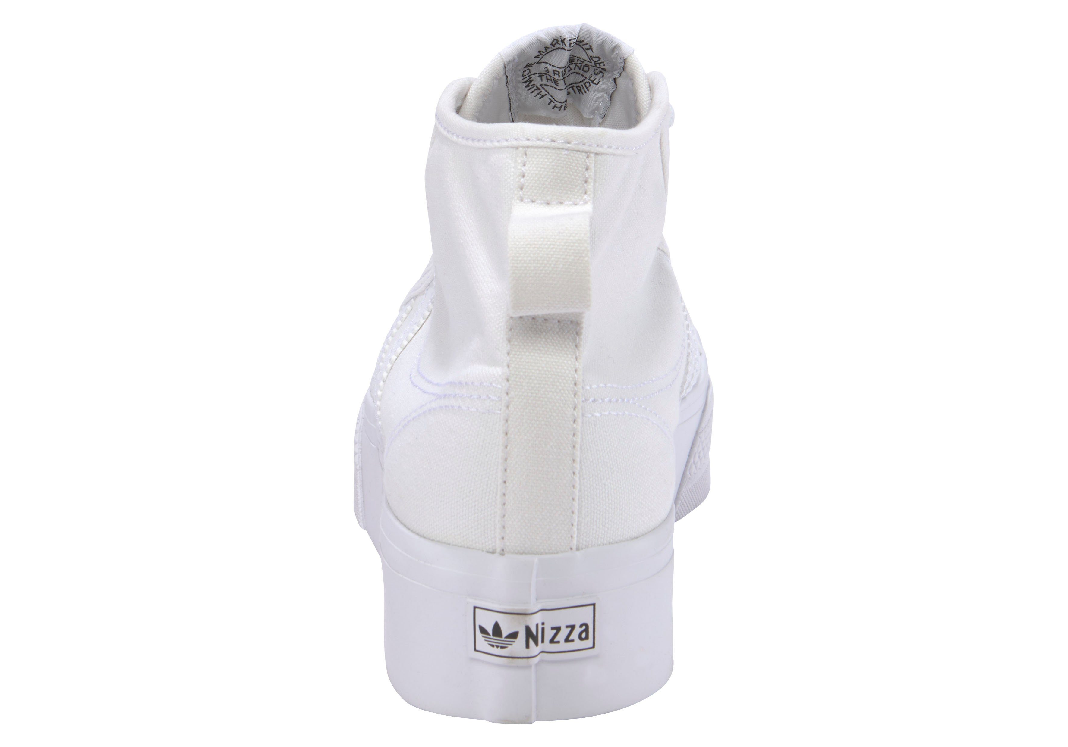 adidas Originals NIZZA Cloud PLATFORM Sneaker MID White Cloud White / / Cloud White