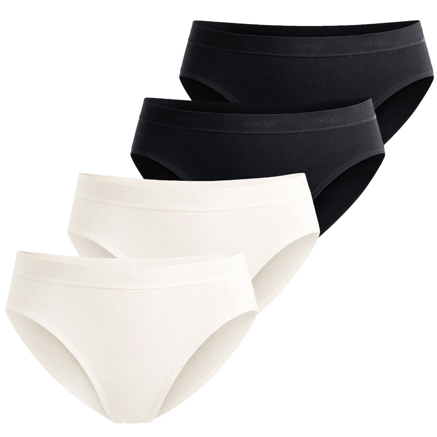 2 x weiß / 2 x schwarz