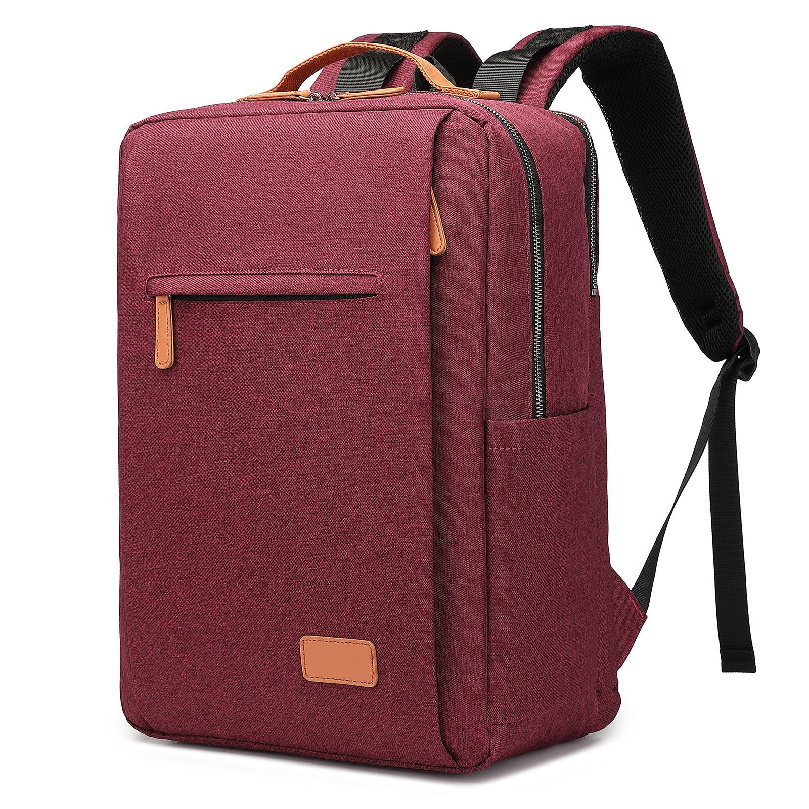 HAUSS SPOLE Laptoprucksack Laptoprucksack Arbeitsrucksack Schulrucksack Wasserbeständig (Laptop Notebook Tasche Schule Uni Rucksack, Sportrucksack, Backpack mit Laptopfach, mit USB-Lade-Anschluss), Herren Damen Jungen Teenager Freizeit Arbeit Business Reisen