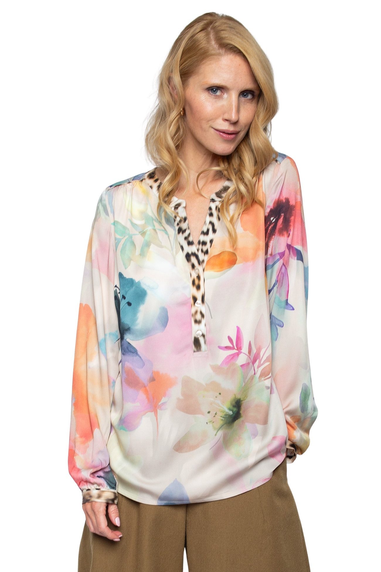 Emily Van Den Bergh Schlupfbluse Damenbluse 8620-016