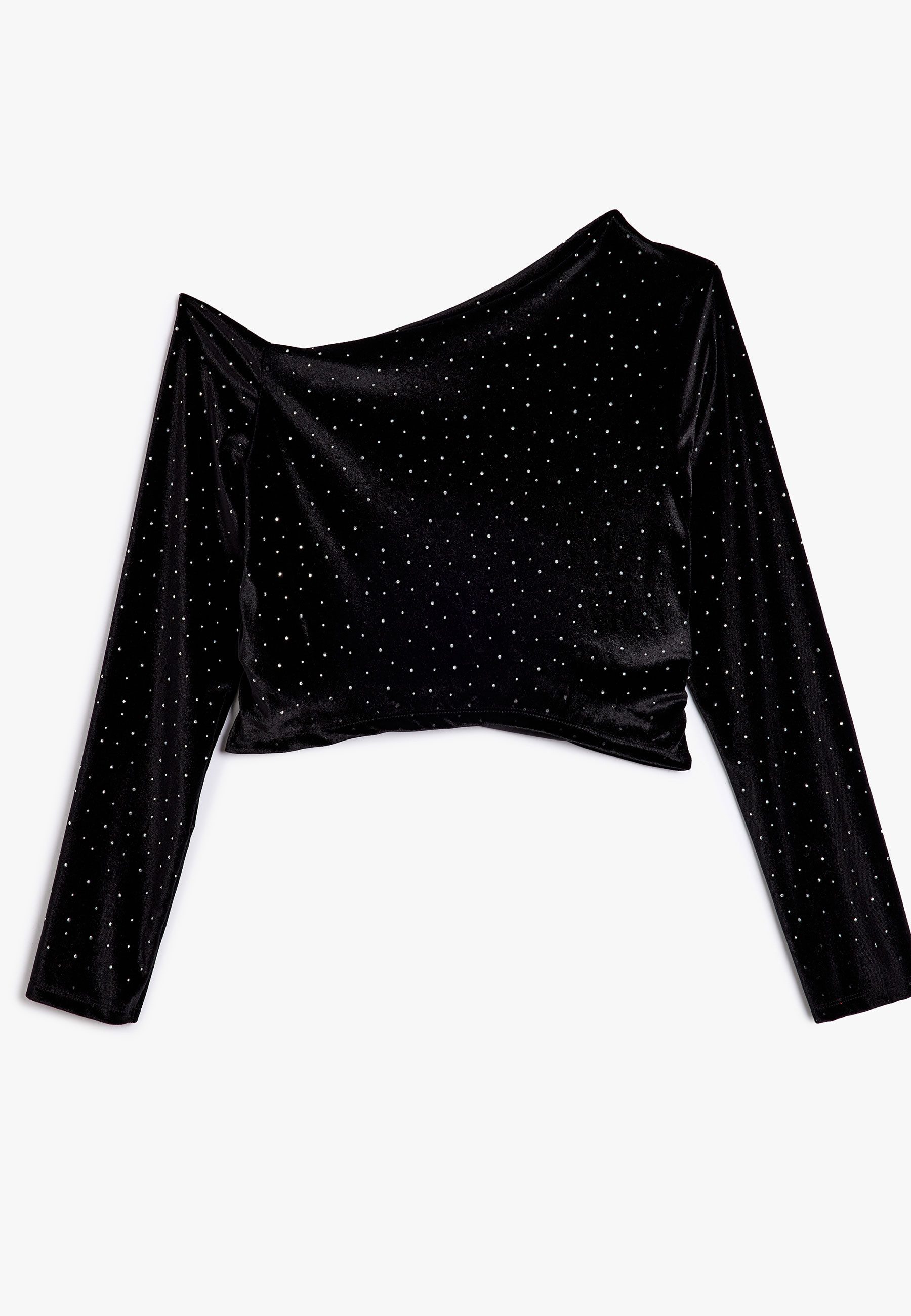 Koton Langarmbluse Langärmelig Asymmetrischer Kragen