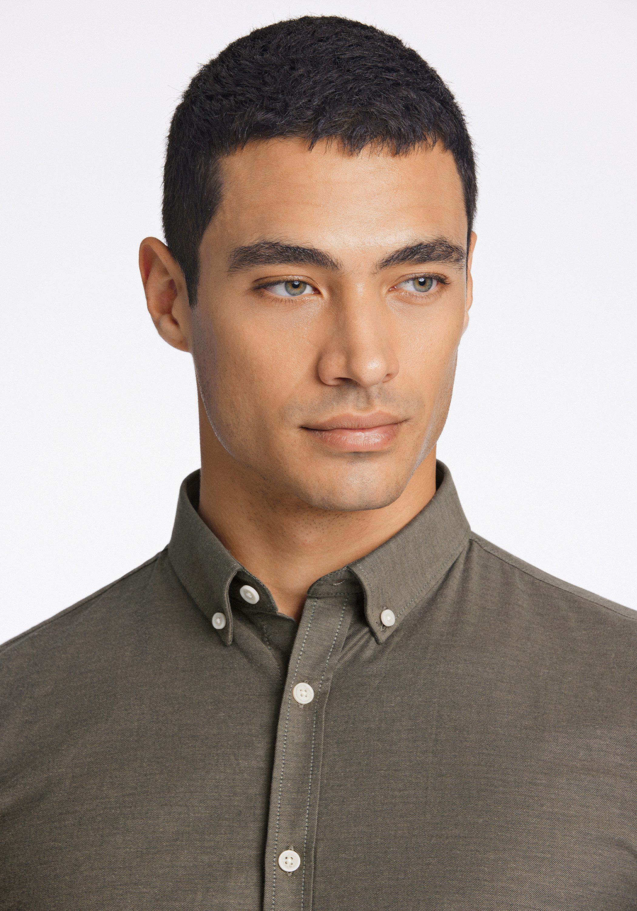 LINDBERGH Businesshemd Oxford-Hemd (Langarm) Slim Fit