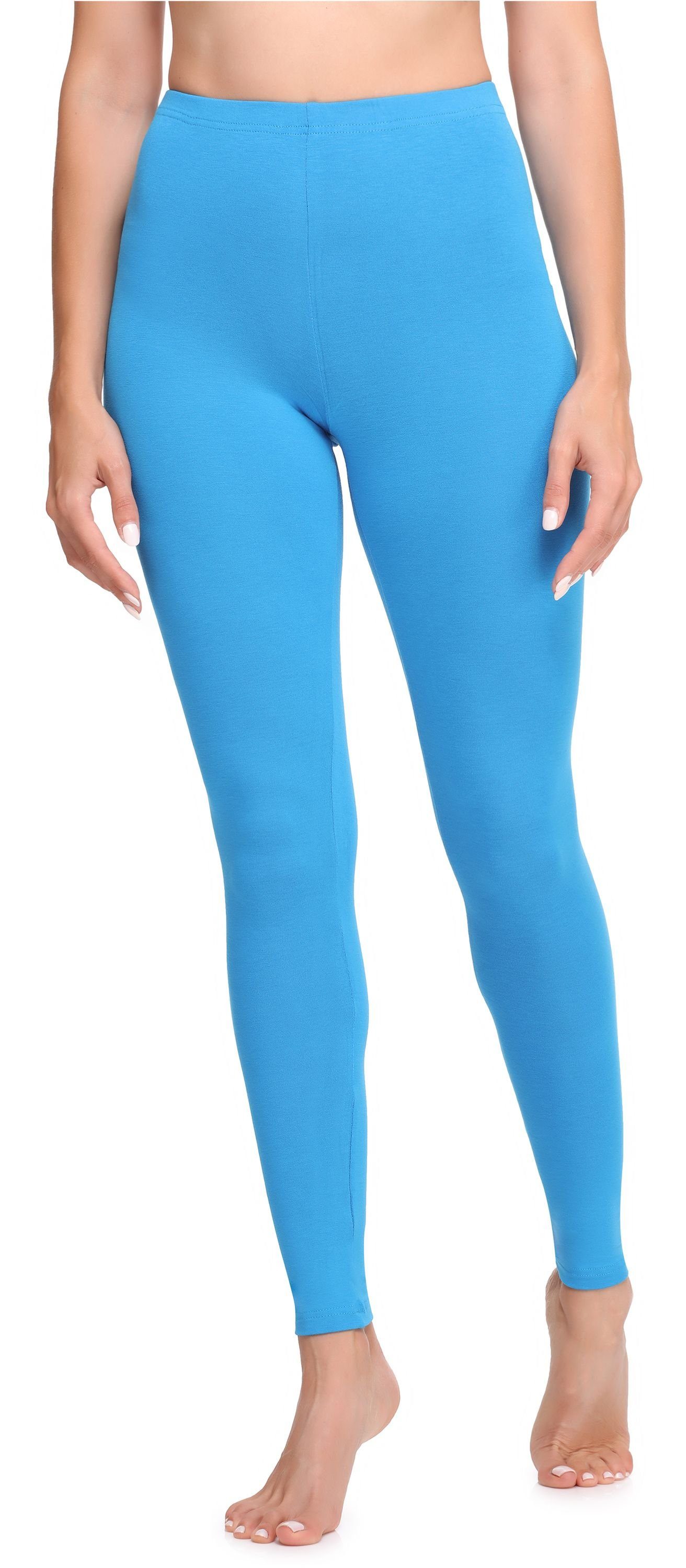 Ladeheid Leggings Damen Lange Leggings aus Viskose LA40-201 (1-tlg) elastis günstig online kaufen