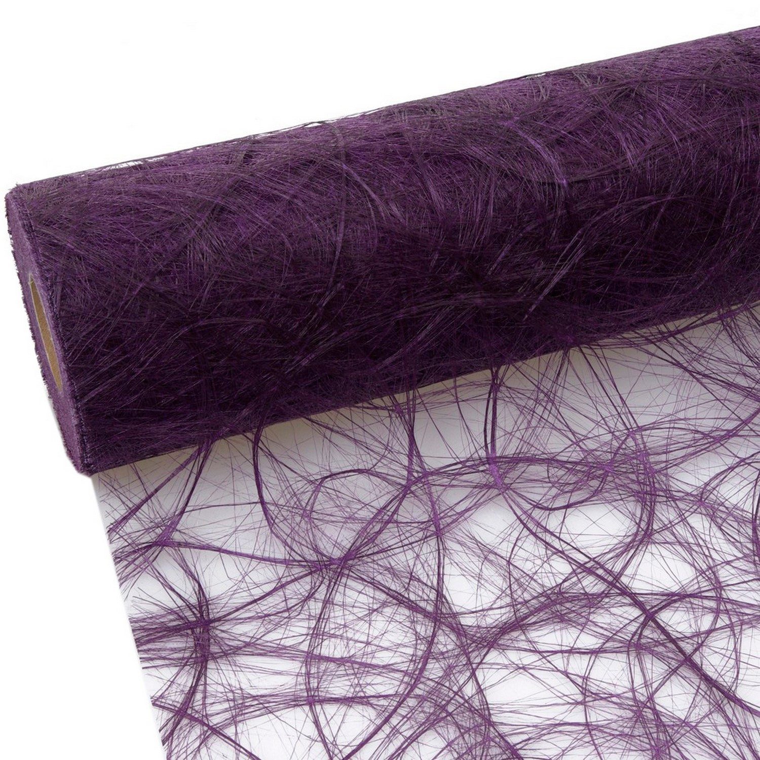Tischläufer Sizoweb Tischläufer - aubergine - 30 cm - 5 Meter auf der Rolle - 64