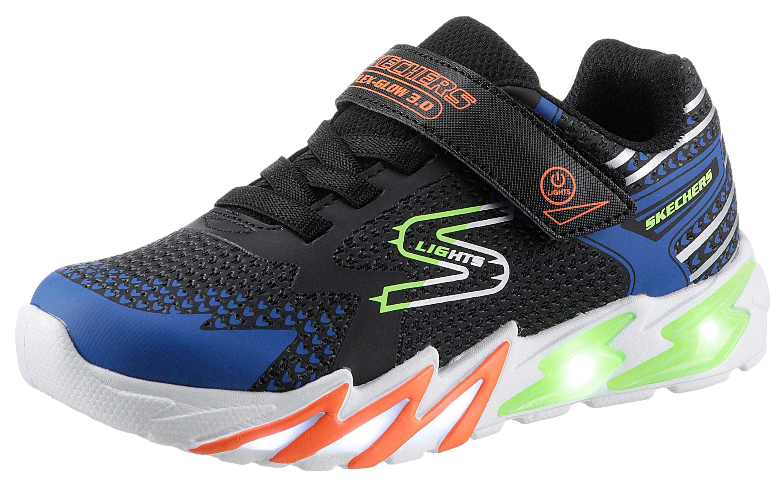 Skechers Kids FLEX-GLOW 3.0 Slip-On Sneaker mit auffälliger Sohlenkonstruktion