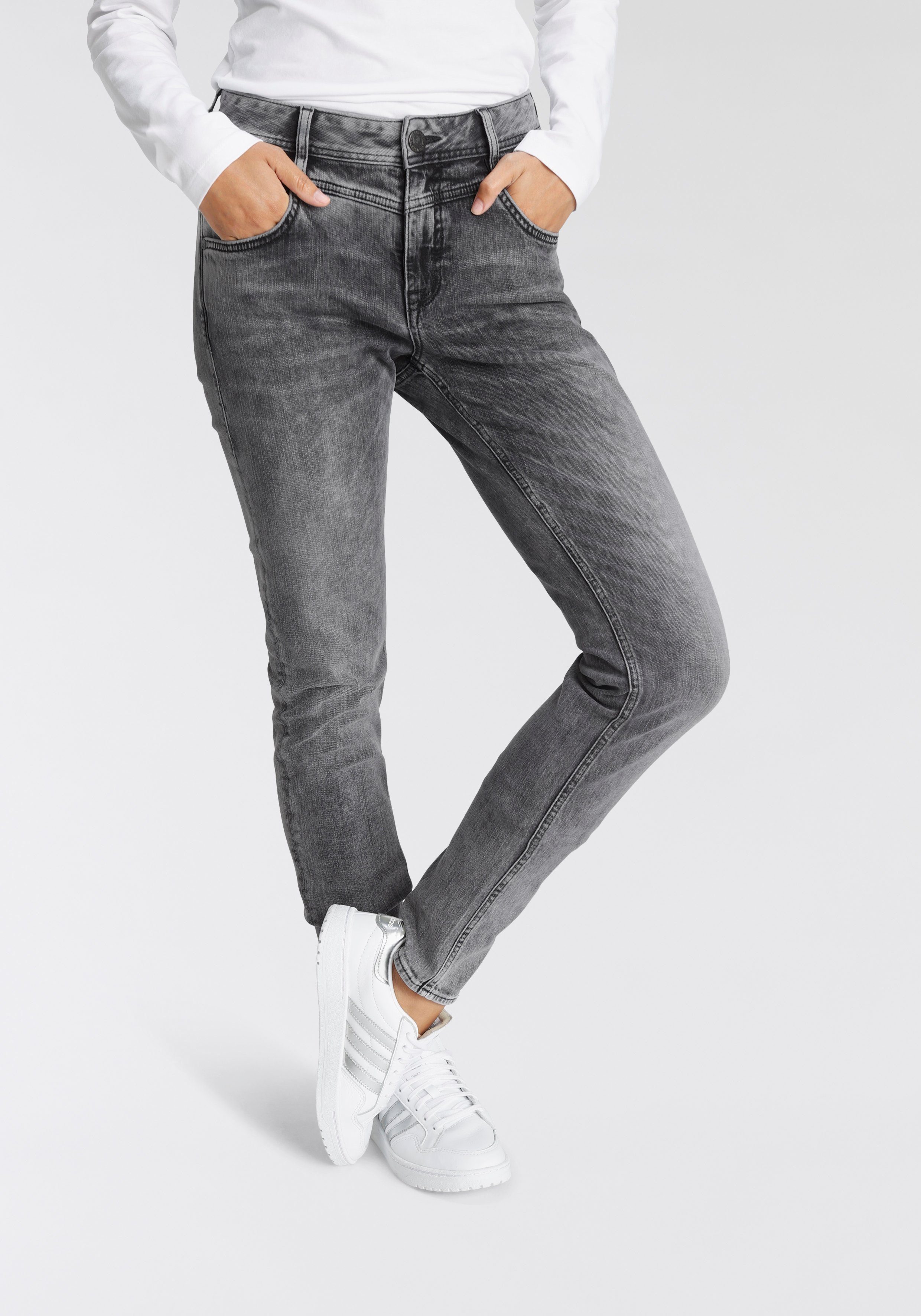 Herrlicher Slim-fit-Jeans PEPPY SLIM POWERSTRETCH Normal Waist