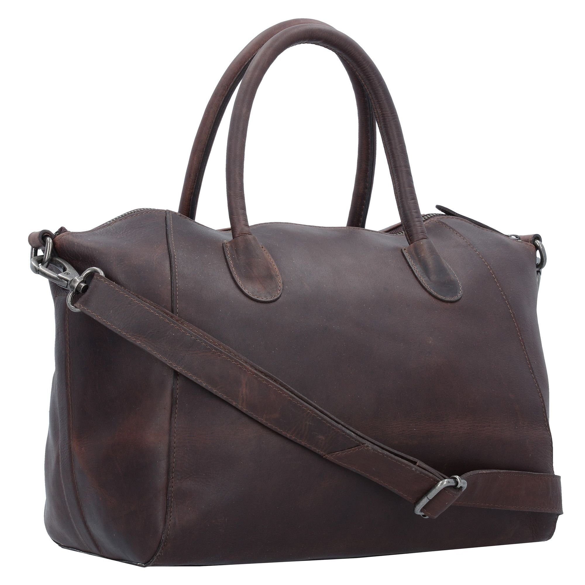 The brown Wax Pull Chesterfield Schultertasche Brand Leder Up,