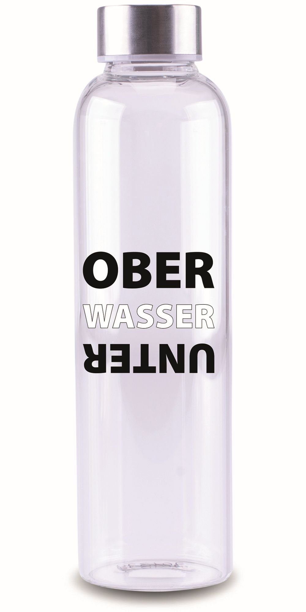 Steuber Trinkflasche, mit Schriftzug OBER WASSER UNTER, temperatur-resistent