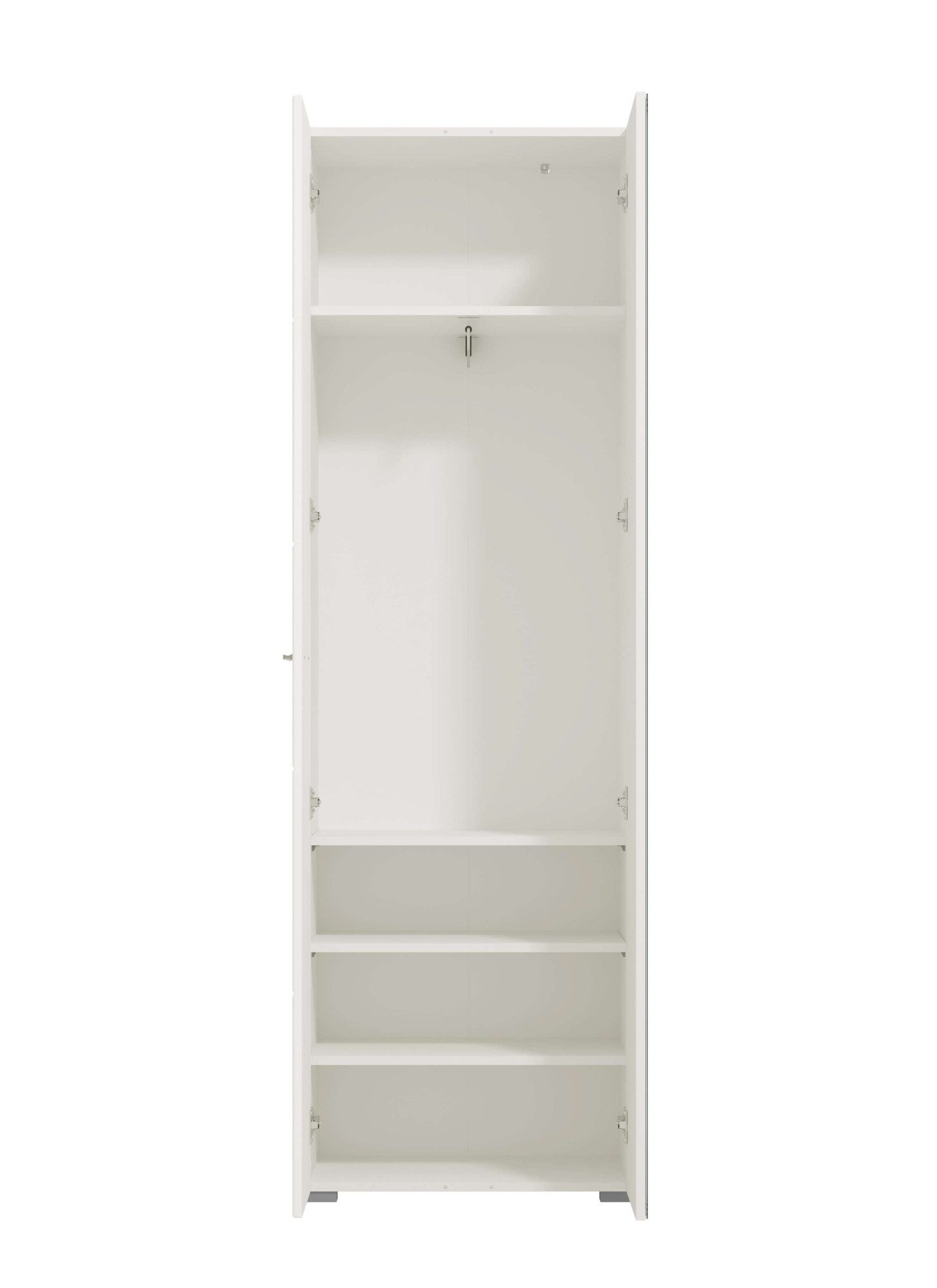Home affaire Garderobenschrank Beny Kleiderschrank, Flurschrank mit einer Spiegeltür, Höhe 193 cm Hochglanzfront, Spiegeltür, Breite 60 cm, ausziehbare Kleiders – Bild 5 von 5