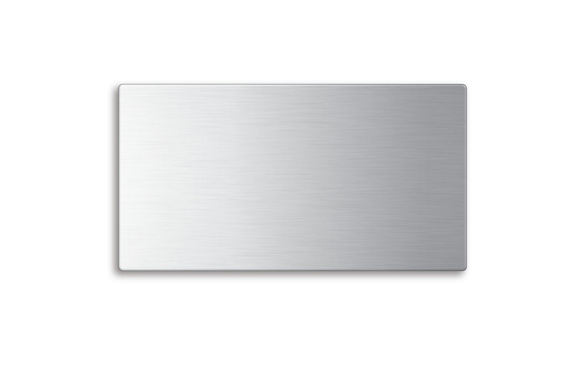 OFFORM DESIGN Metallschild Schild Edelstahl Abdeckung blanko matt gebürstet in 5 Formaten