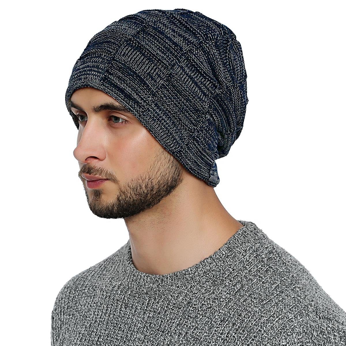 Strickmütze Herren Winter long Slouch