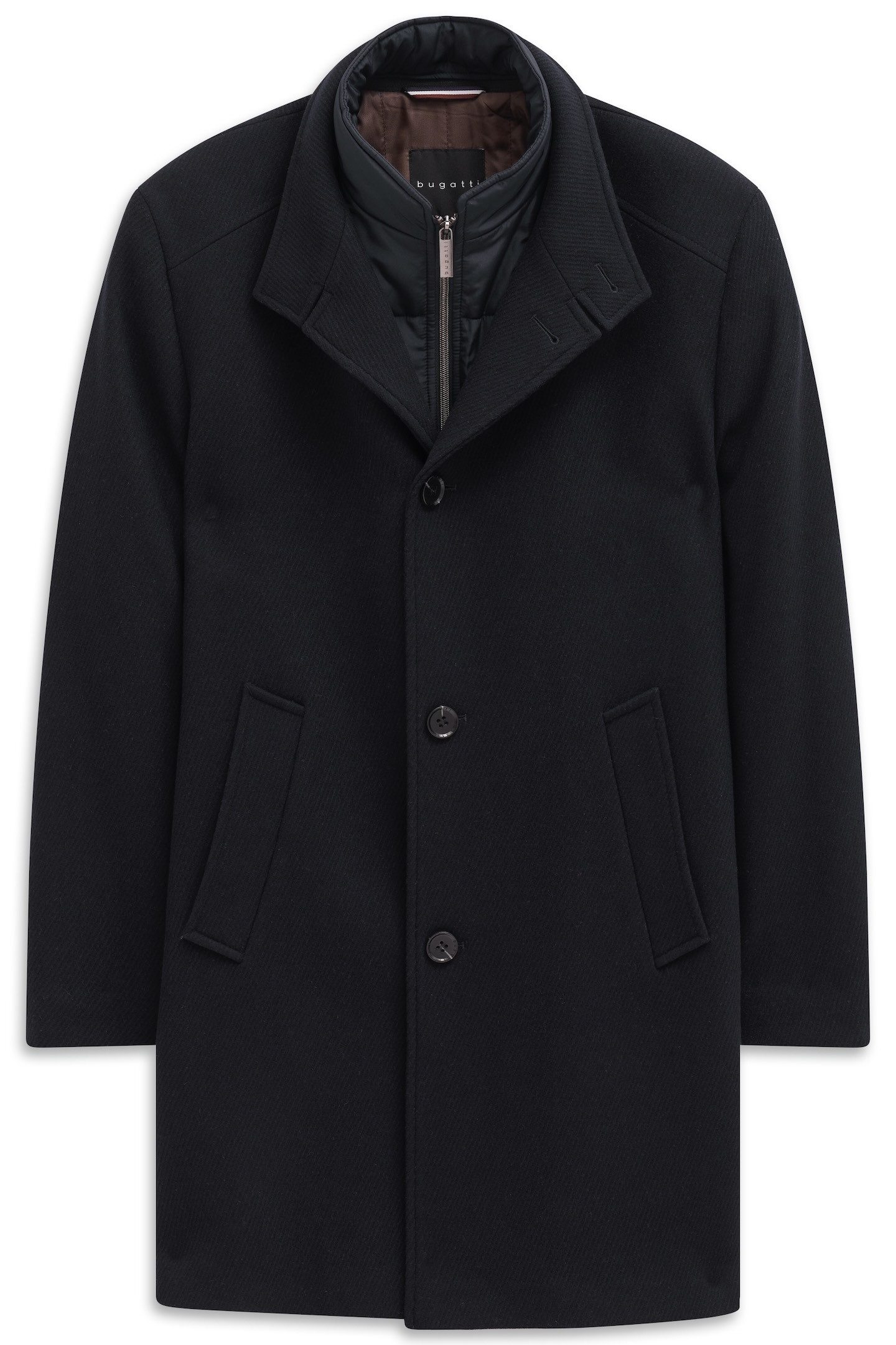bugatti Kurzmantel Westen-Einsatz Modern Fit mit Flexcity Stretch Einsätzen