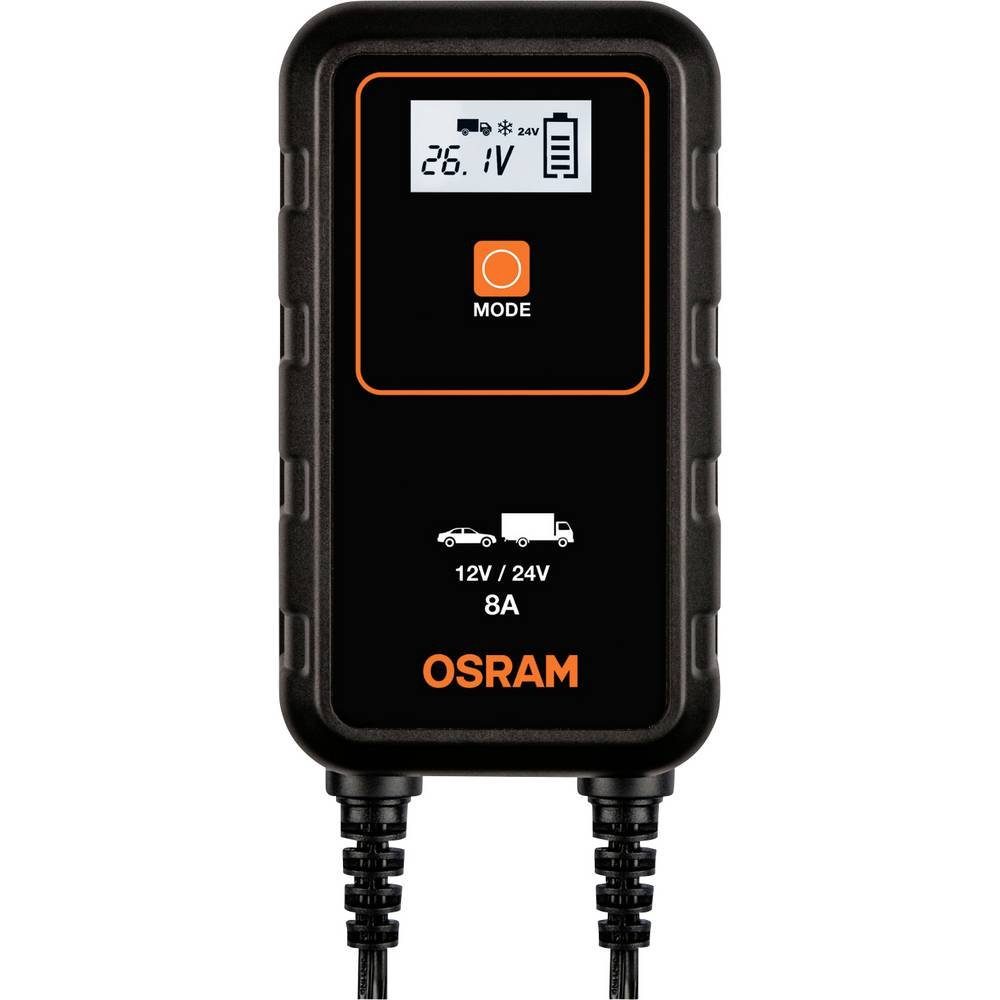 Osram Intelligentes Ladegerät BATTERYcharge 908 Autobatterie-Ladegerät (Akkutest, Auffrischen, Regenerieren, Batterieprüfung)