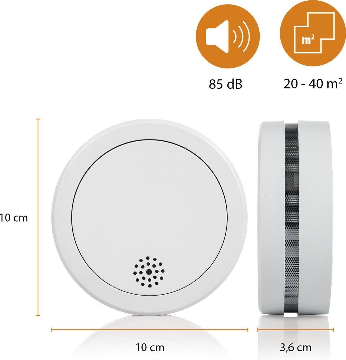 smartwares Rauchwarnmelder Feuermelder Brandmelder 10 Jahre Rauchmelder (VdS Q-Label Brandschutz Zuhause Sicherheitsmelder Brandwarnmelder)