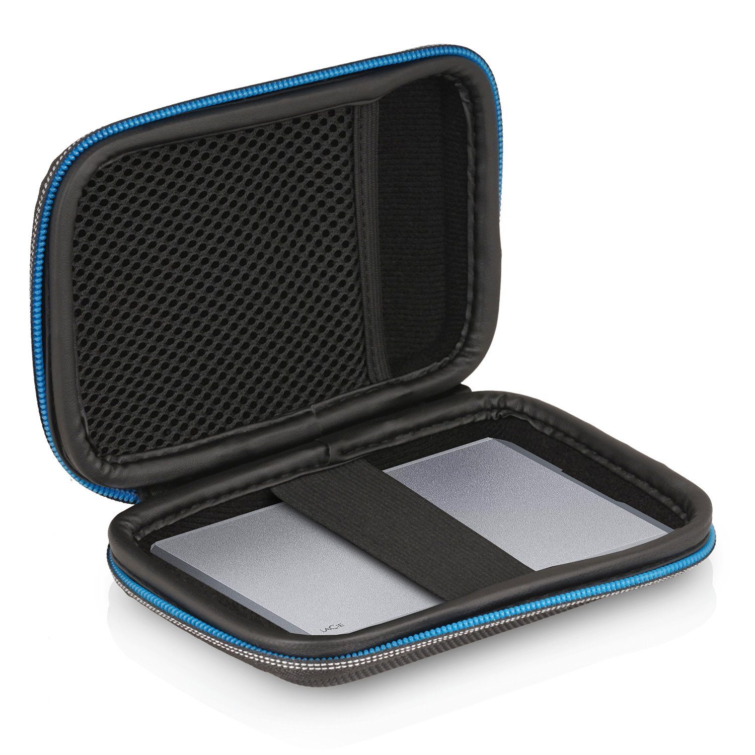 Wicked Chili Festplattentasche 2,5 Zoll Festplattentasche für WD, Seagate, Intenso, Innenabmessungen: 13,5 x 8,5 x 4cm / Universal / Dehnbar (für max. 2 F