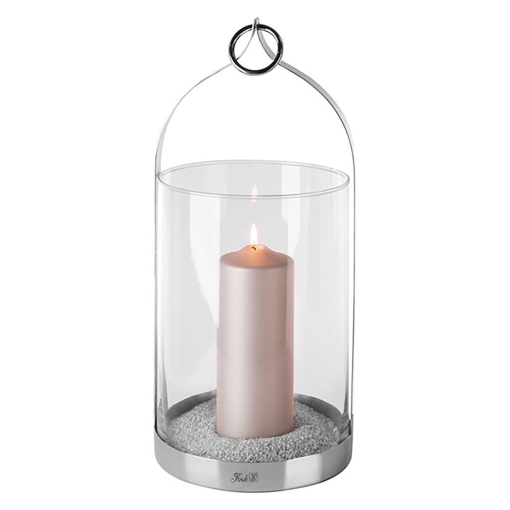 Fink Windlicht Windlicht, · Edelstahl · silberfarben · mit Glas