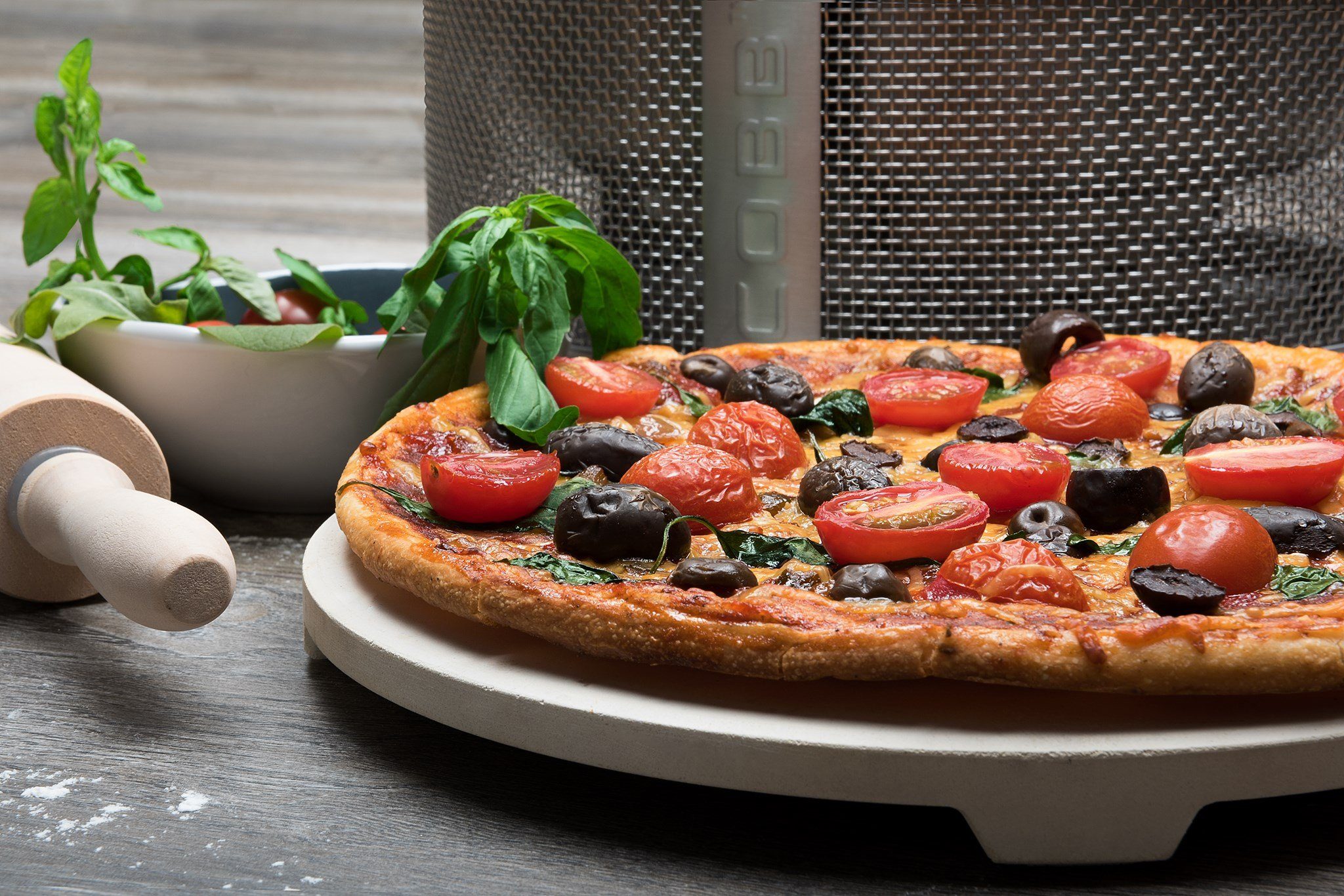 COBB Grillplatte COBB Pizzastein (Stein zur Zubereitung von Pizza auf ...