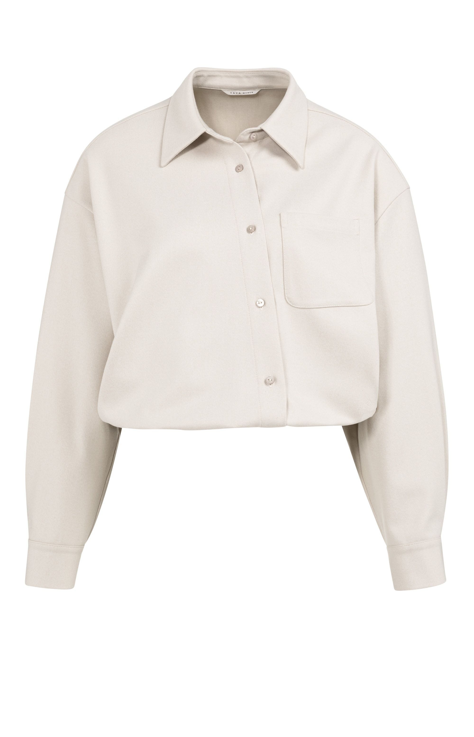 YAYA Shirtbluse Bluse mit schräger Knopfleiste