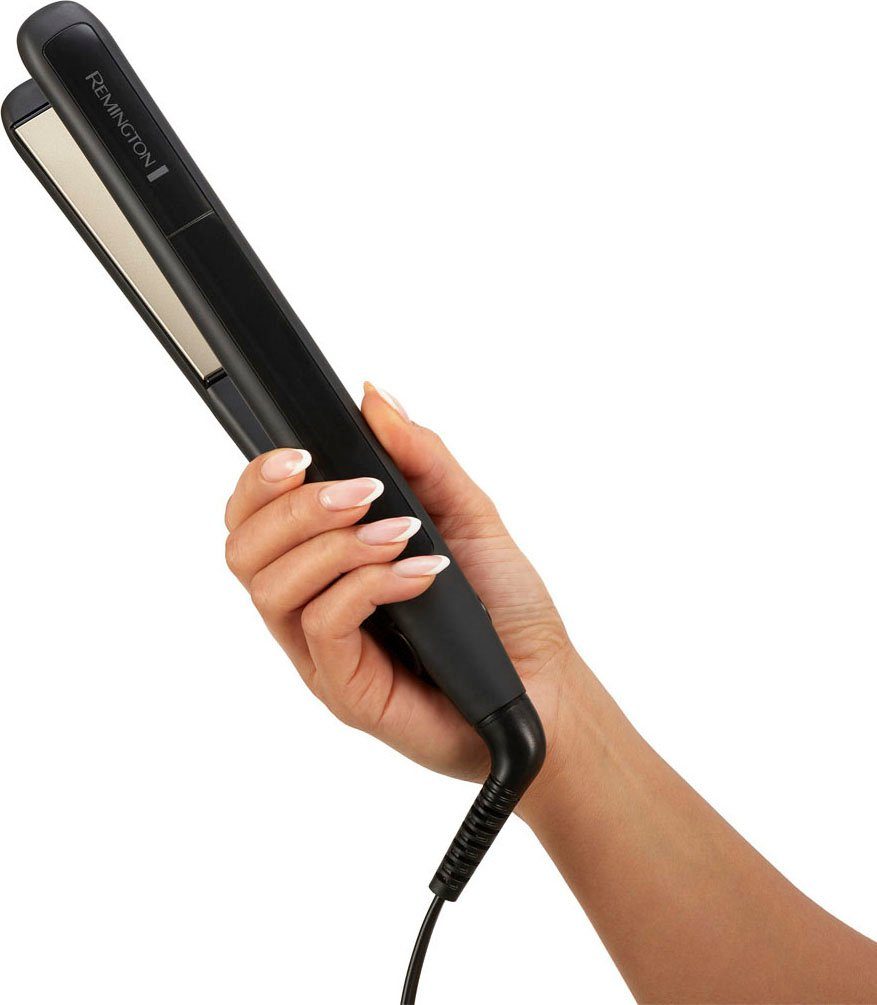 Remington Glätteisen S1370 Ceramic Straight 215, Keramikbeschichtung, extra lange 110 mm Stylingplatten