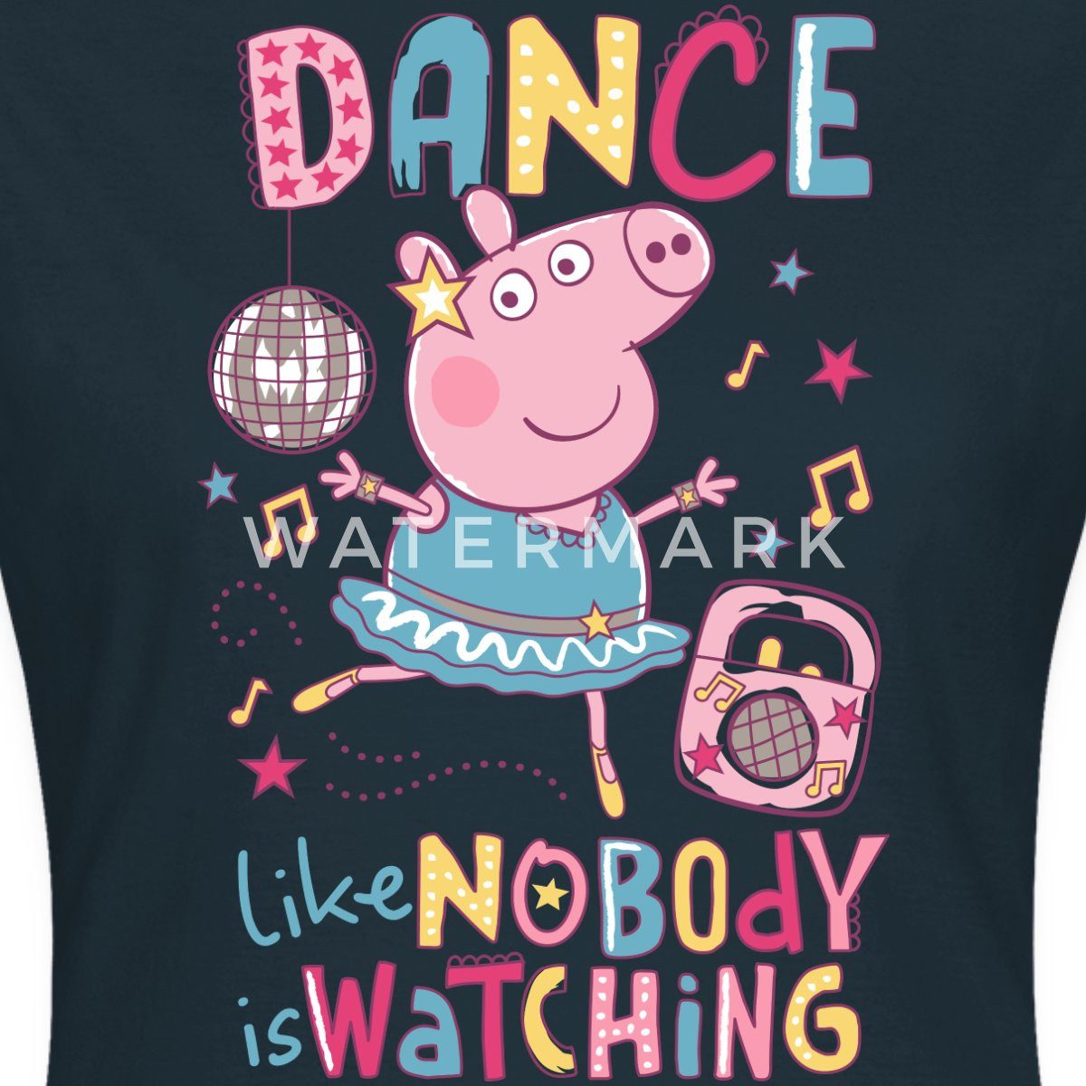 Spreadshirt T-Shirt Peppa Wutz Dancing Queen günstig online kaufen