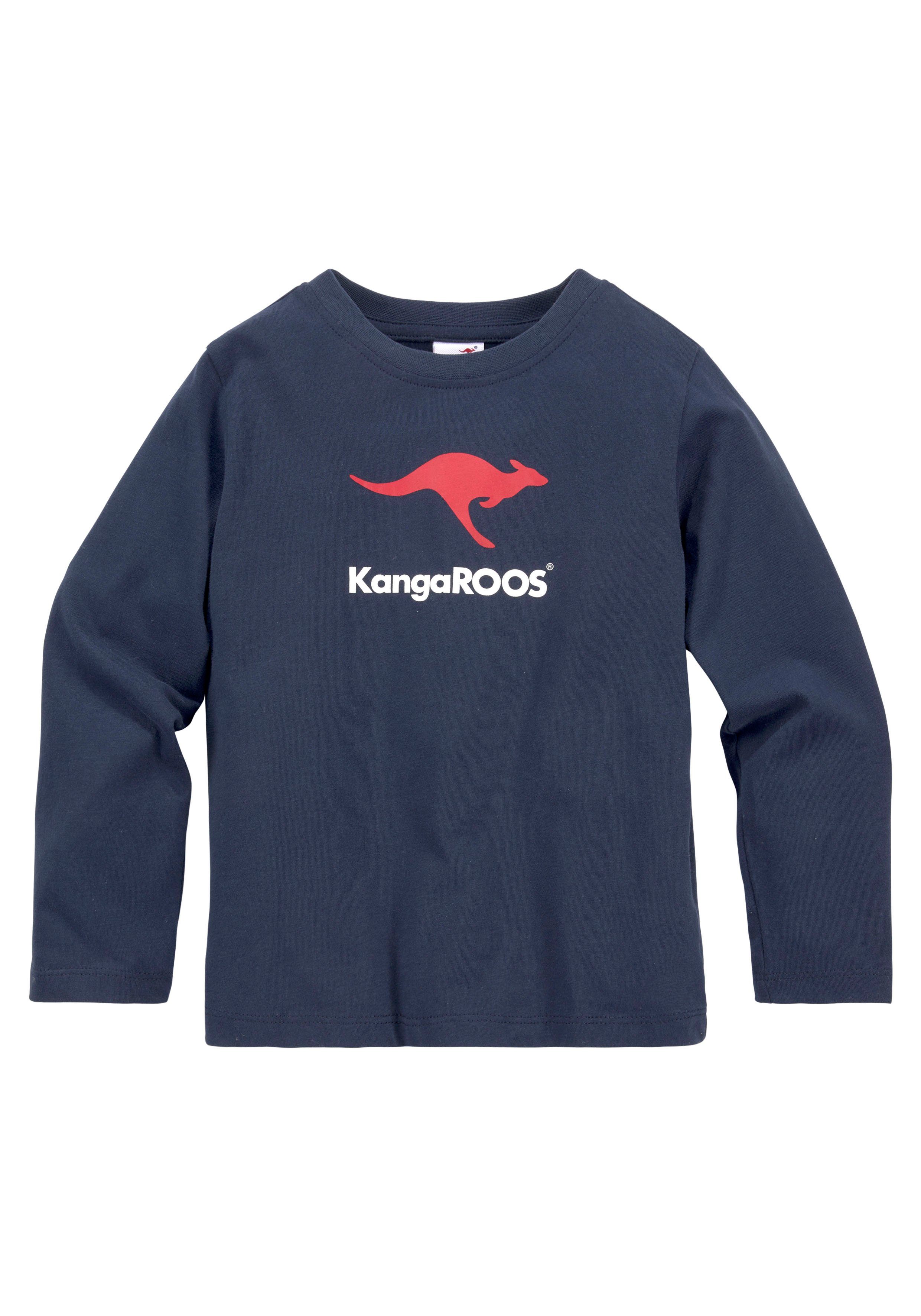 Langarmshirt Basic KangaROOS Logo