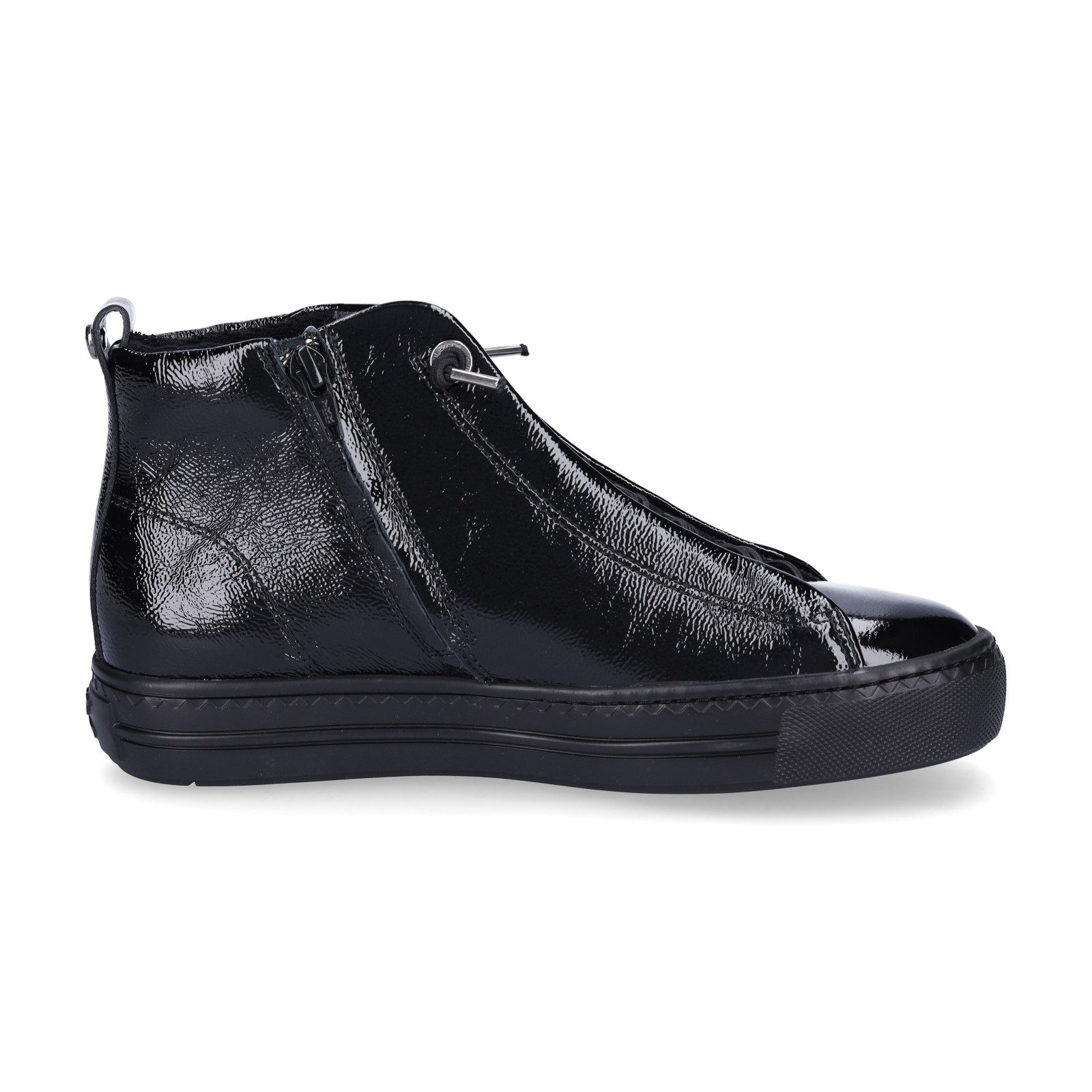 Paul Green Paul Green Damen High-Top Sneaker schwarz Lack Sneaker