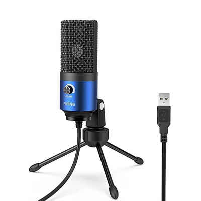 FIFINE Mikrofon »USB Kondensator Mikrofon Streaming mit Ständer, Gaming Mikrofon PC Mac«