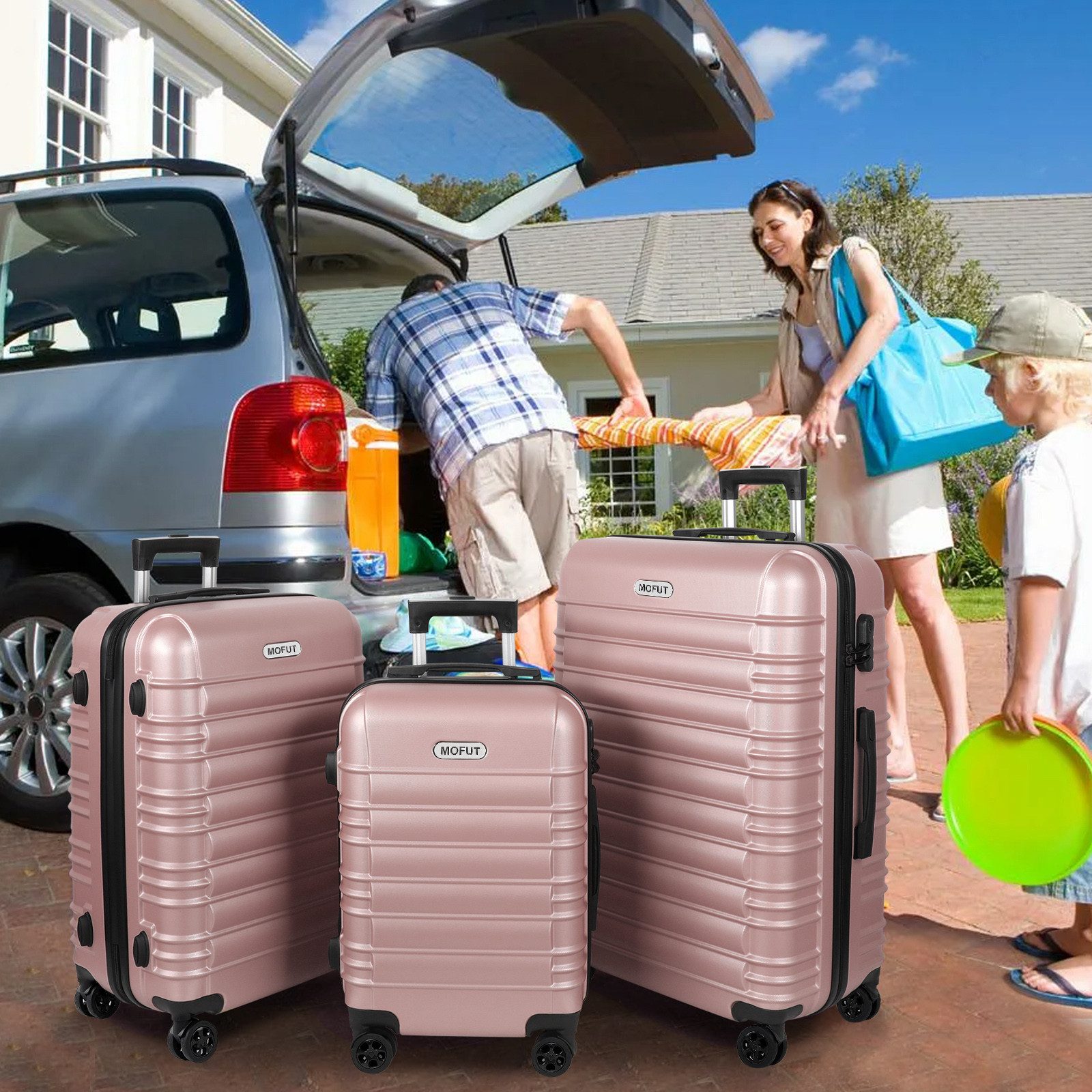 MoFut Hartschalen-Trolley Reisekoffer Trolley Großer Koffer Handgepäck Hart günstig online kaufen