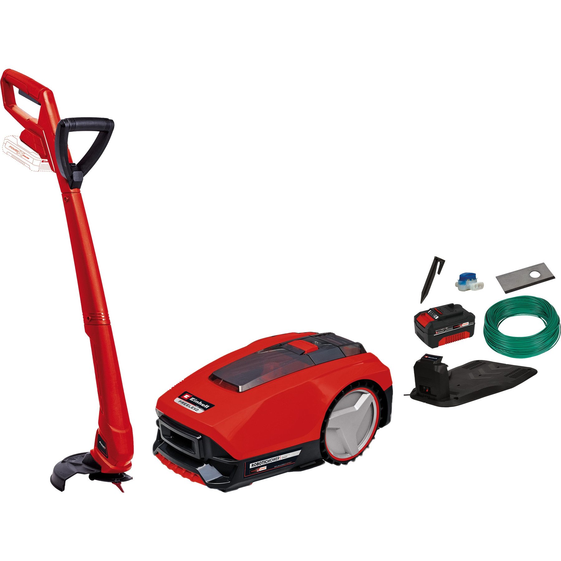 Einhell Rasenmähroboter EINHELL Mähroboter FREELEXO 550 Kit inkl. Rasentrimmer