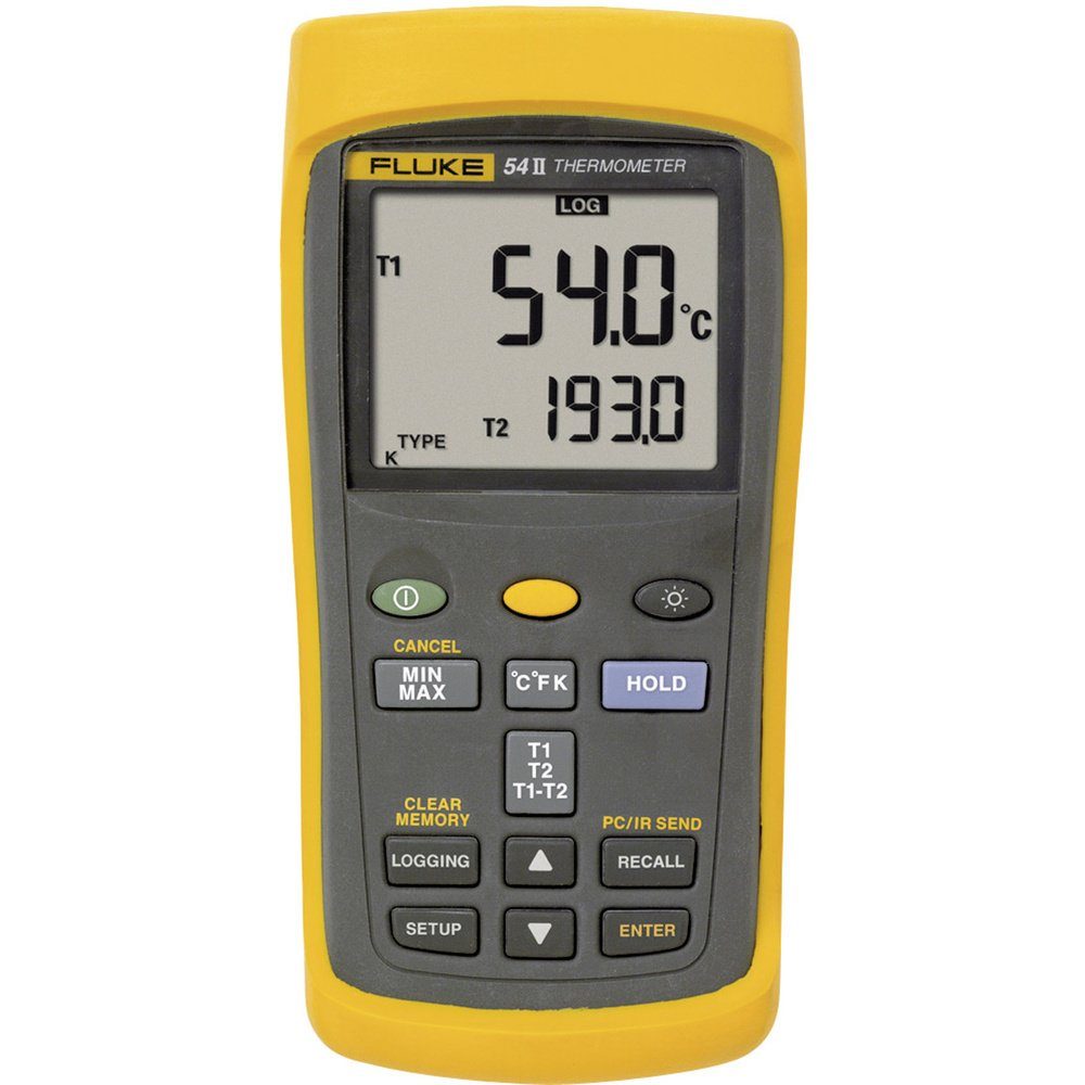 Fluke Raumthermometer Fluke 54IIB 50HZ Temperatur-Messgerät -250 - +1767 °C Fühler-Typ E, J, 54IIB 50HZ