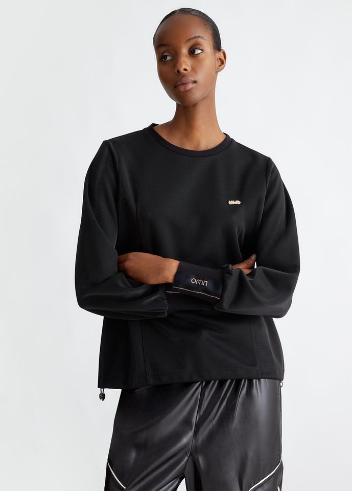 Liu Jo Sweatjacke - Langarmshirt - Rundhals-Sweatshirt - FELPA CHIUSA