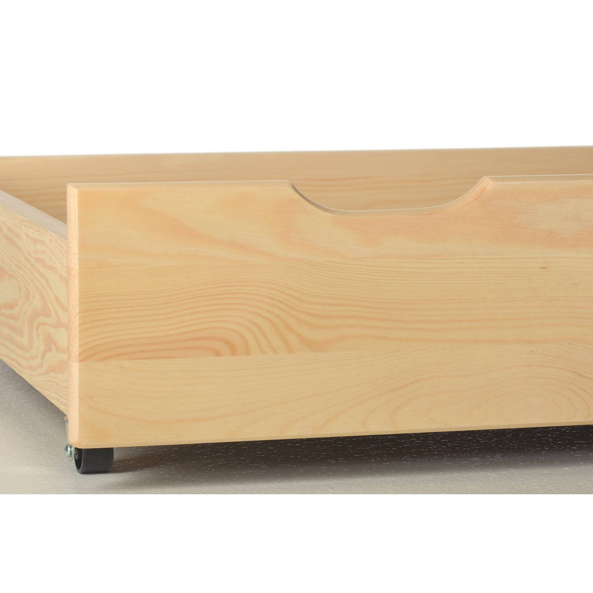 Holz * Massives für 2x Kieferholz Schubladenbox * Bettgestell Bettschublade Robust acerto®