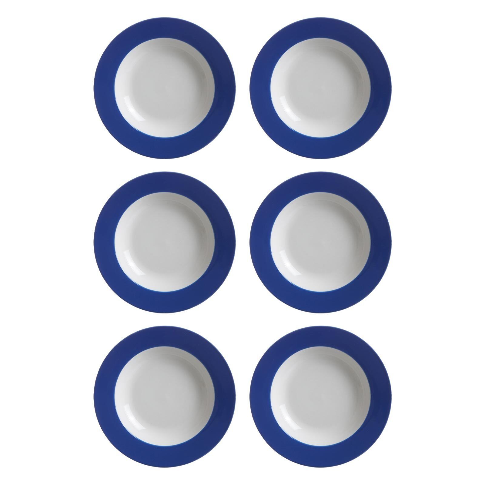Ritzenhoff & Breker Suppenteller Doppio Suppenteller ø 22 cm 6er Set, (6 St)