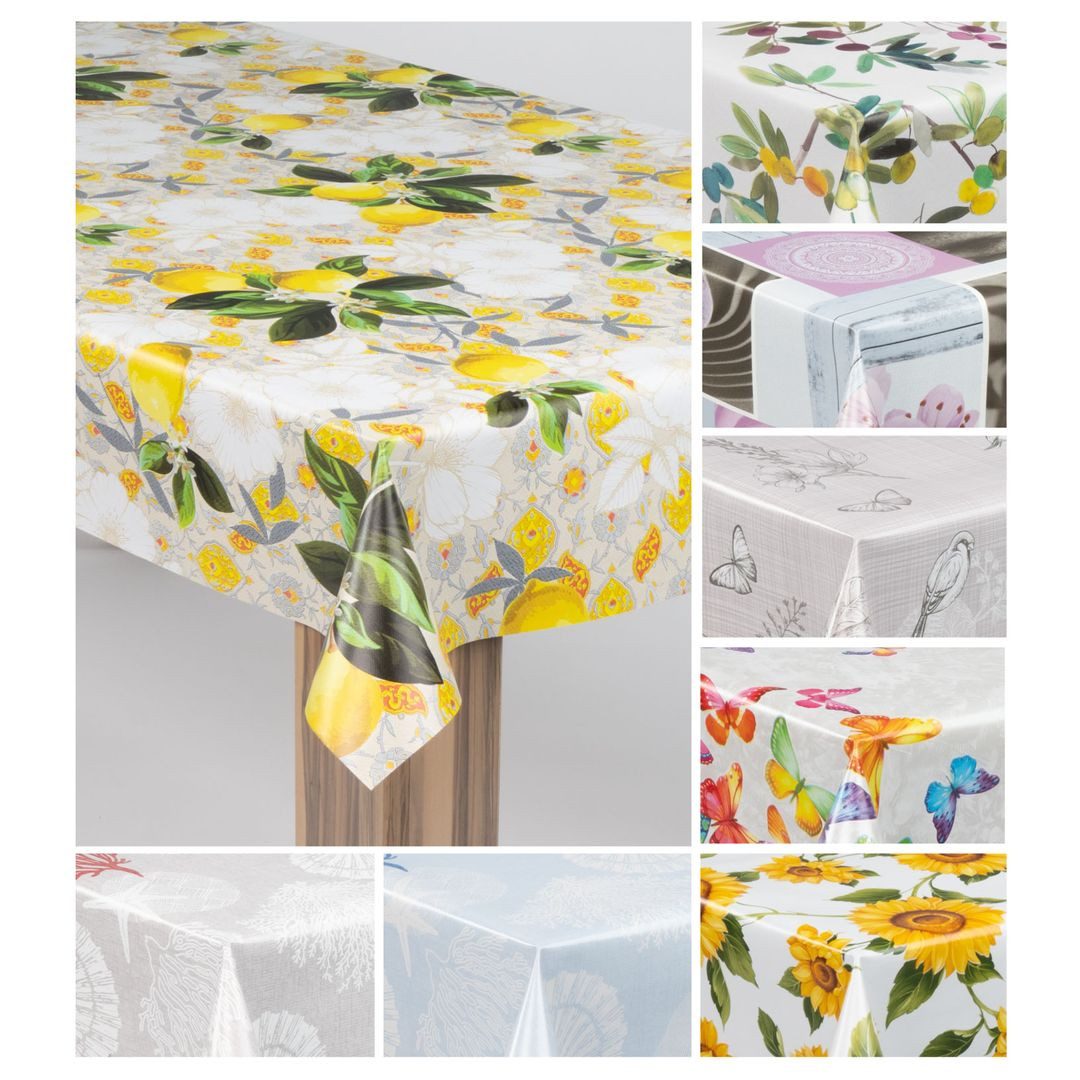 laro Tischdecke laro Wachstuch-Tischdecke Wachstischdecke Gartentischdecke