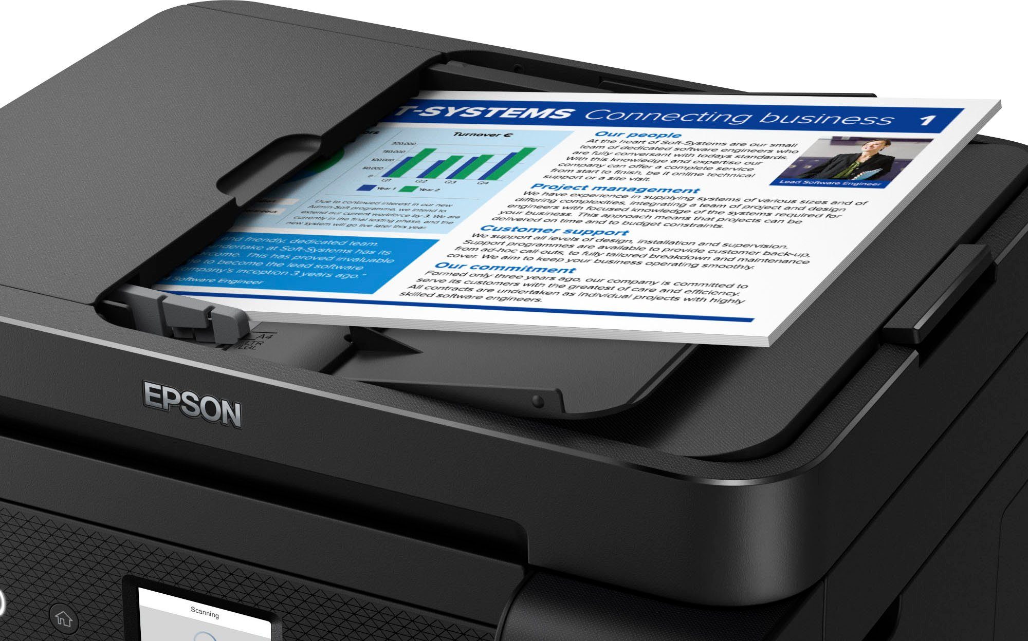 Epson EcoTank ET-4850 (Ethernet), Wi-Fi (LAN (Wi-Fi), Multifunktionsdrucker, WLAN Direct)