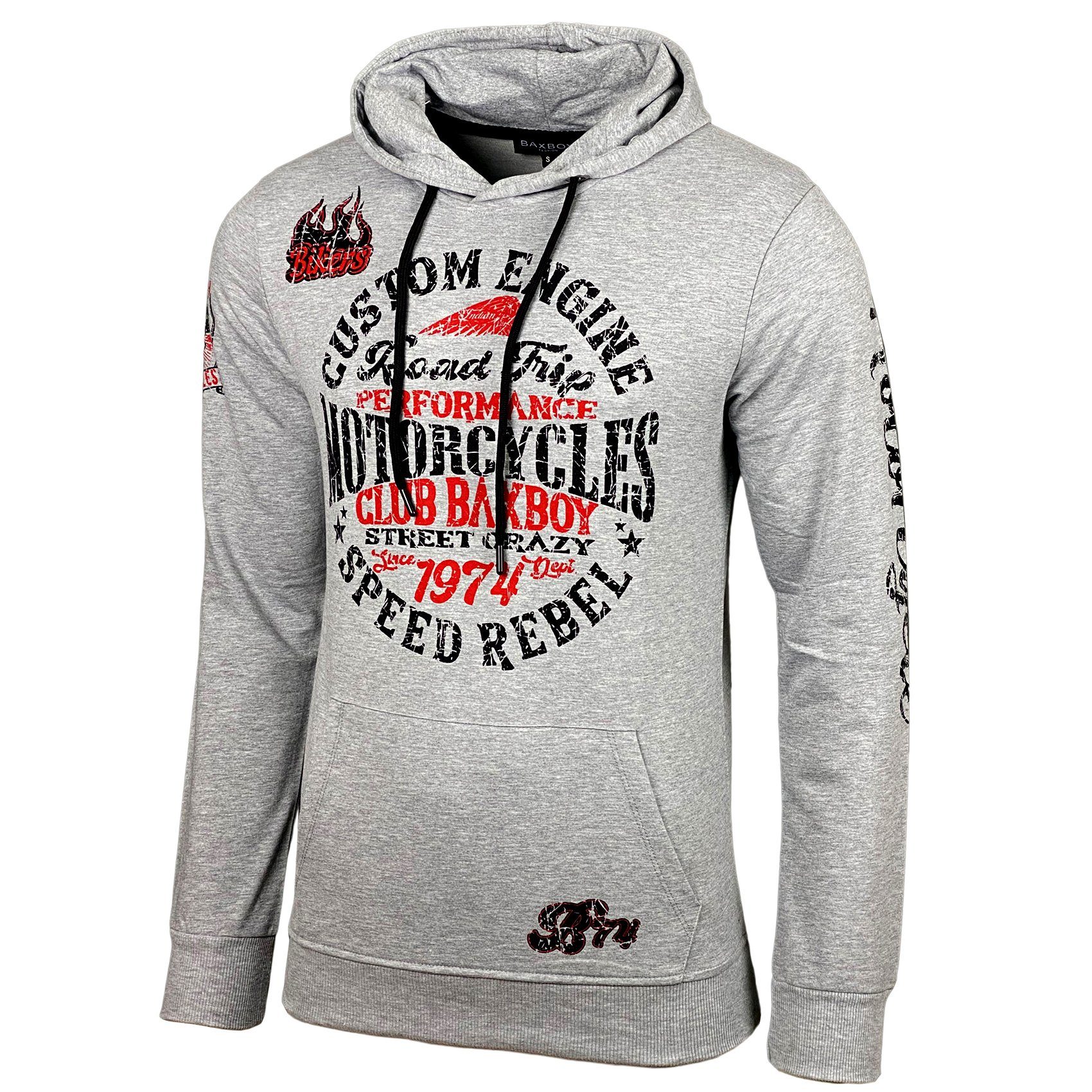 Baxboy Hoodie Baxboy Herren Pullover Hoodie Sweatshirt Langarm Kapuzenpullo günstig online kaufen