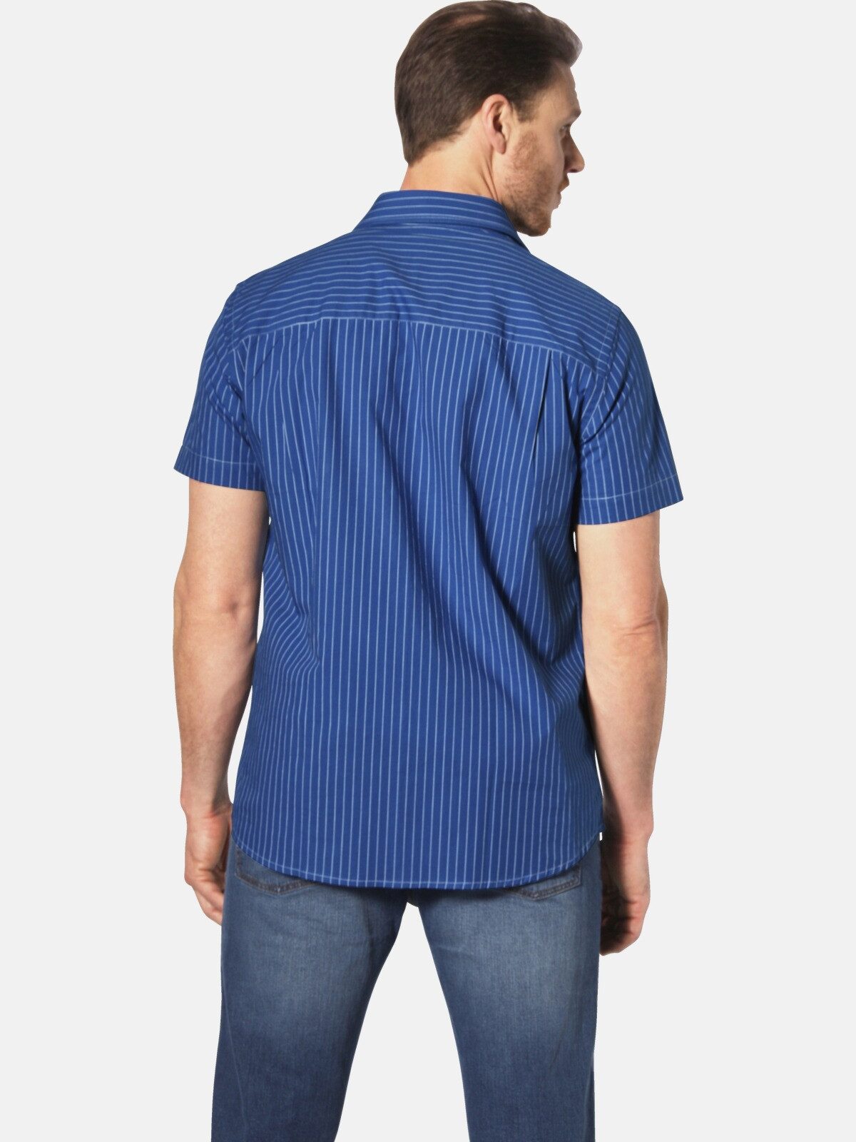 Jan Vanderstorm Kurzarmhemd PERTTU im modischen Streifendesign günstig online kaufen