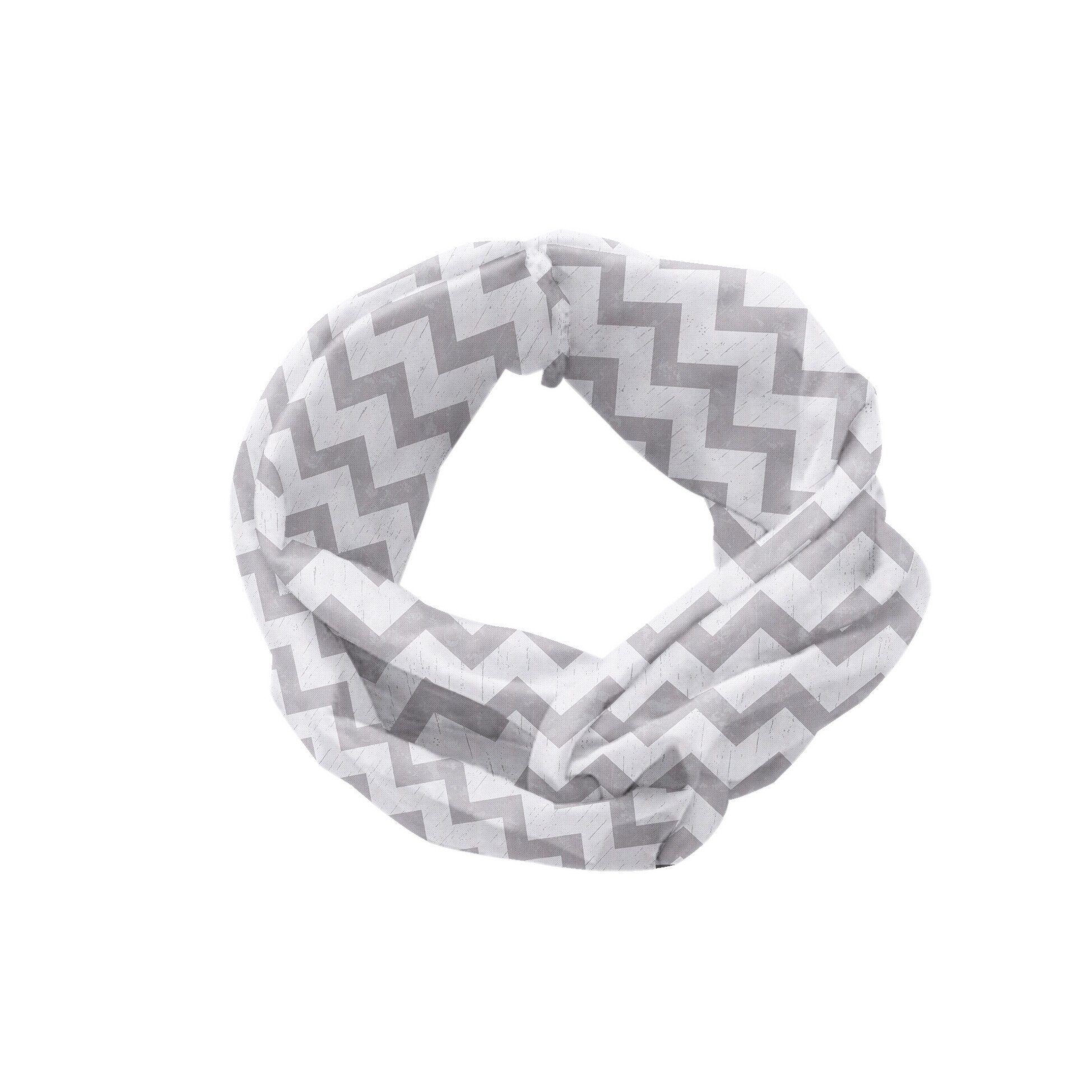 Abakuhaus Stirnband alltags Angenehme und Elastisch geometrische Zigzag Grau und Weiß accessories
