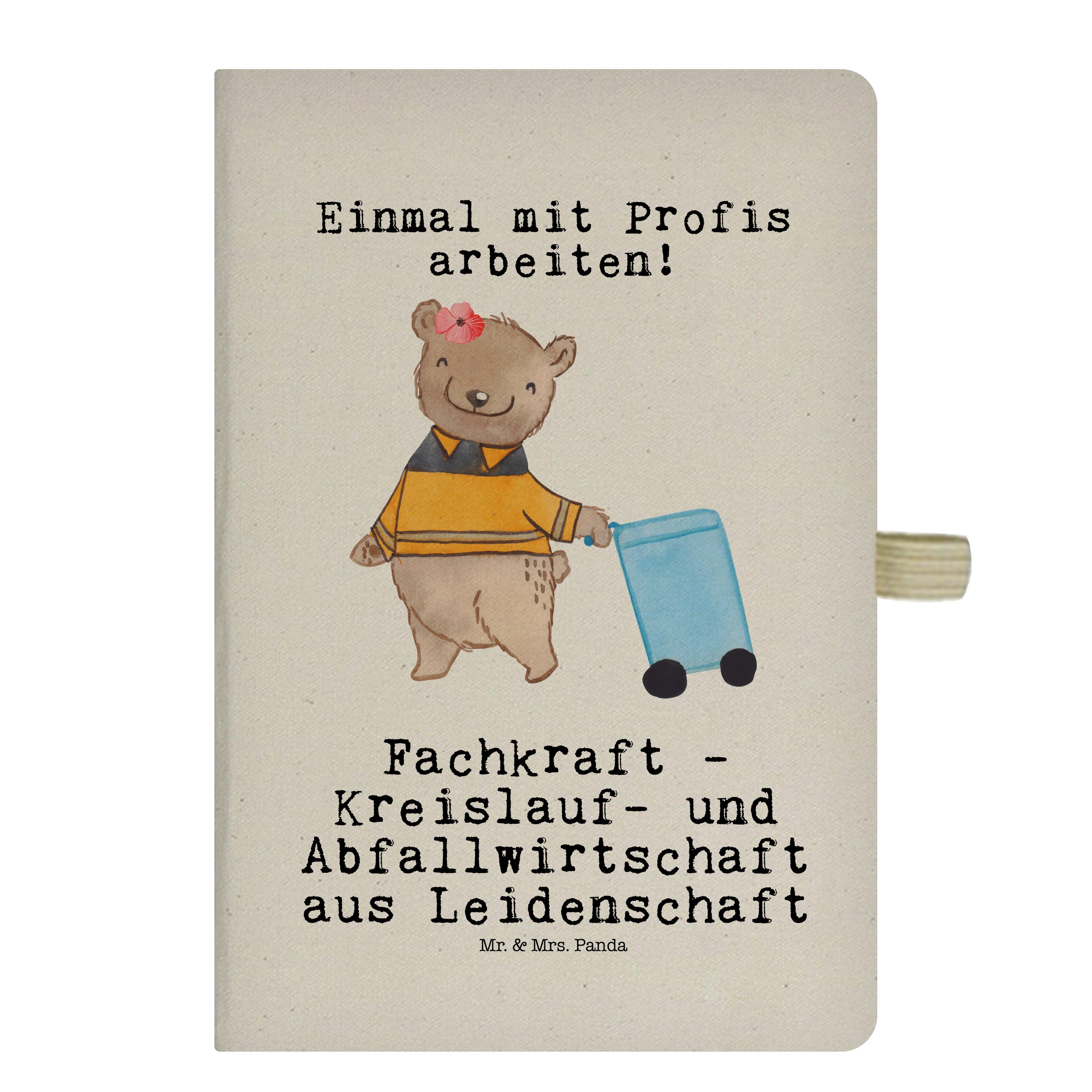 Panda - und Fachkraft & Notizbuch Mrs. Mrs. Leidenschaft Abfallwirtschaft Mr. Kreislauf- Panda - Mr. aus & Transp