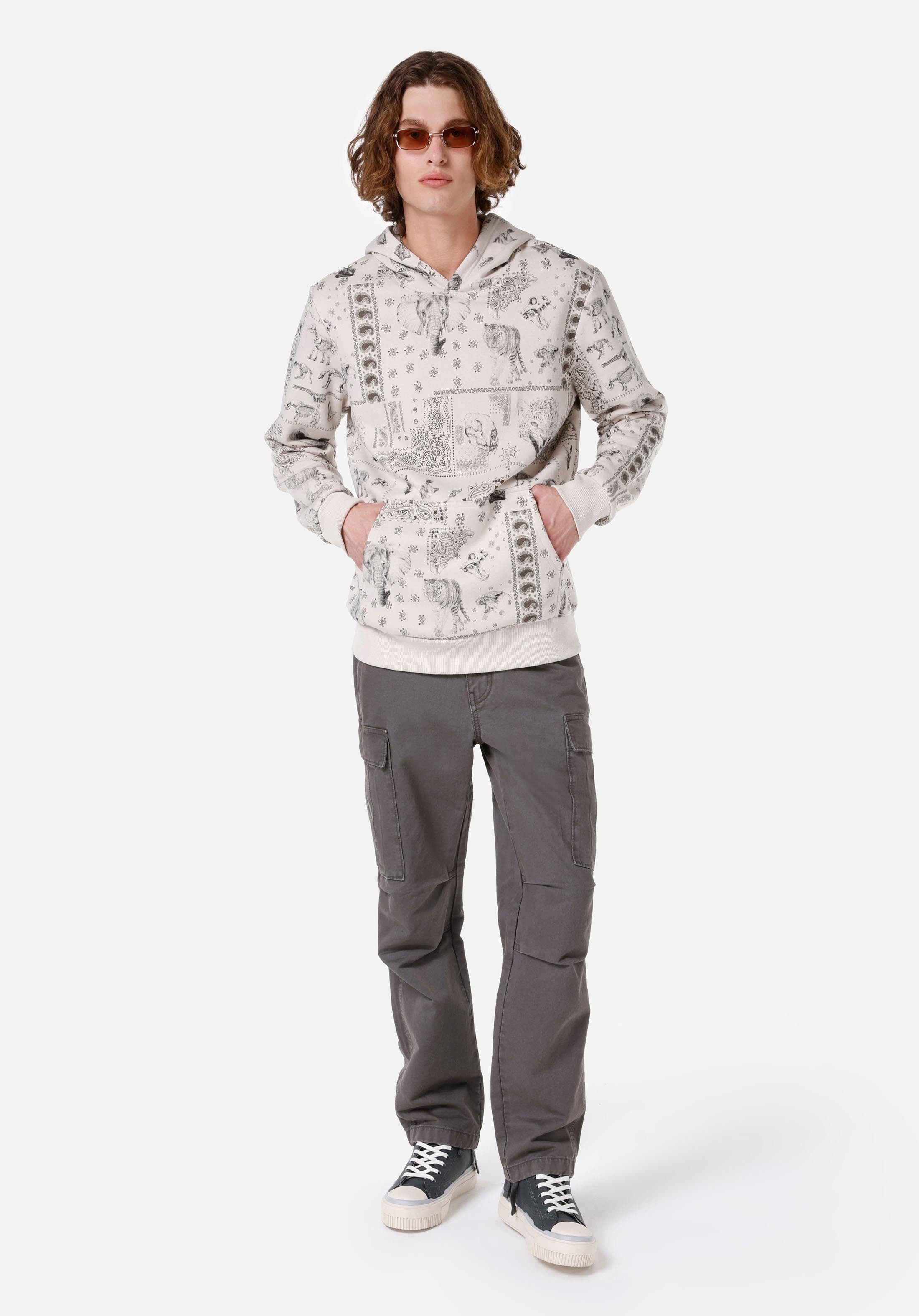 Colins Kapuzenpullover Colins Regular Fit Herren Sweatshirt