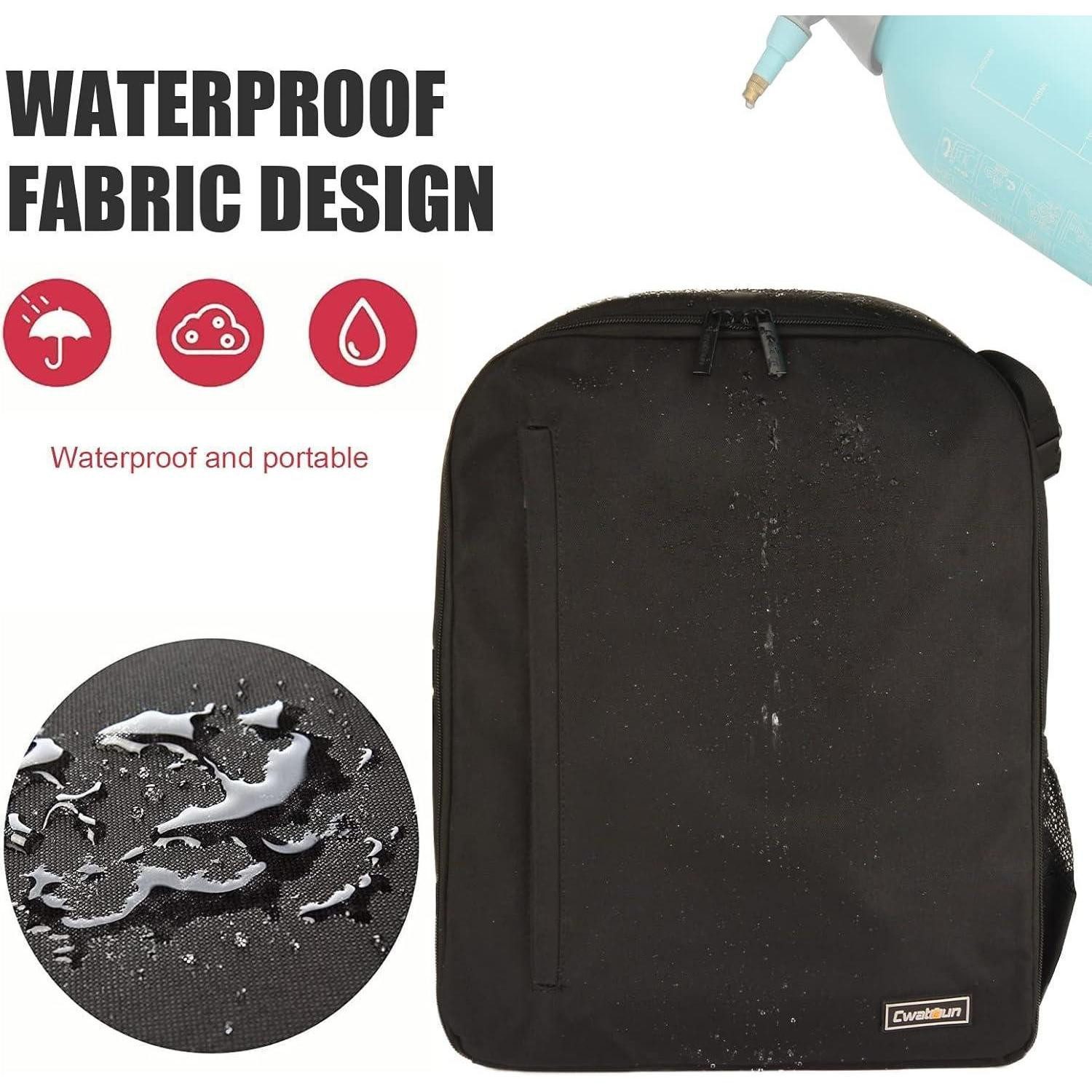 LuxusKollektion Kameratasche Kamerarucksack wasserdicht für Spiegellose SLR Kamera, Schwarz 2.0