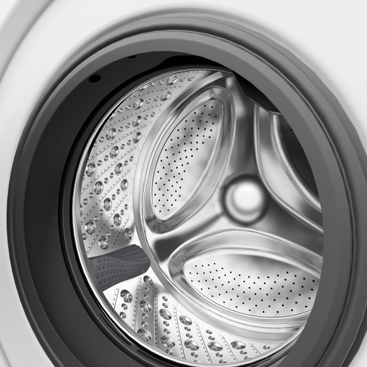 GORENJE Waschmaschine G200 W53G2P84A3P2, 8 kg, 1400 U/min, 30% besser als Energieklasse A, Inverter PowerDrive Motor – Bild 4 von 5