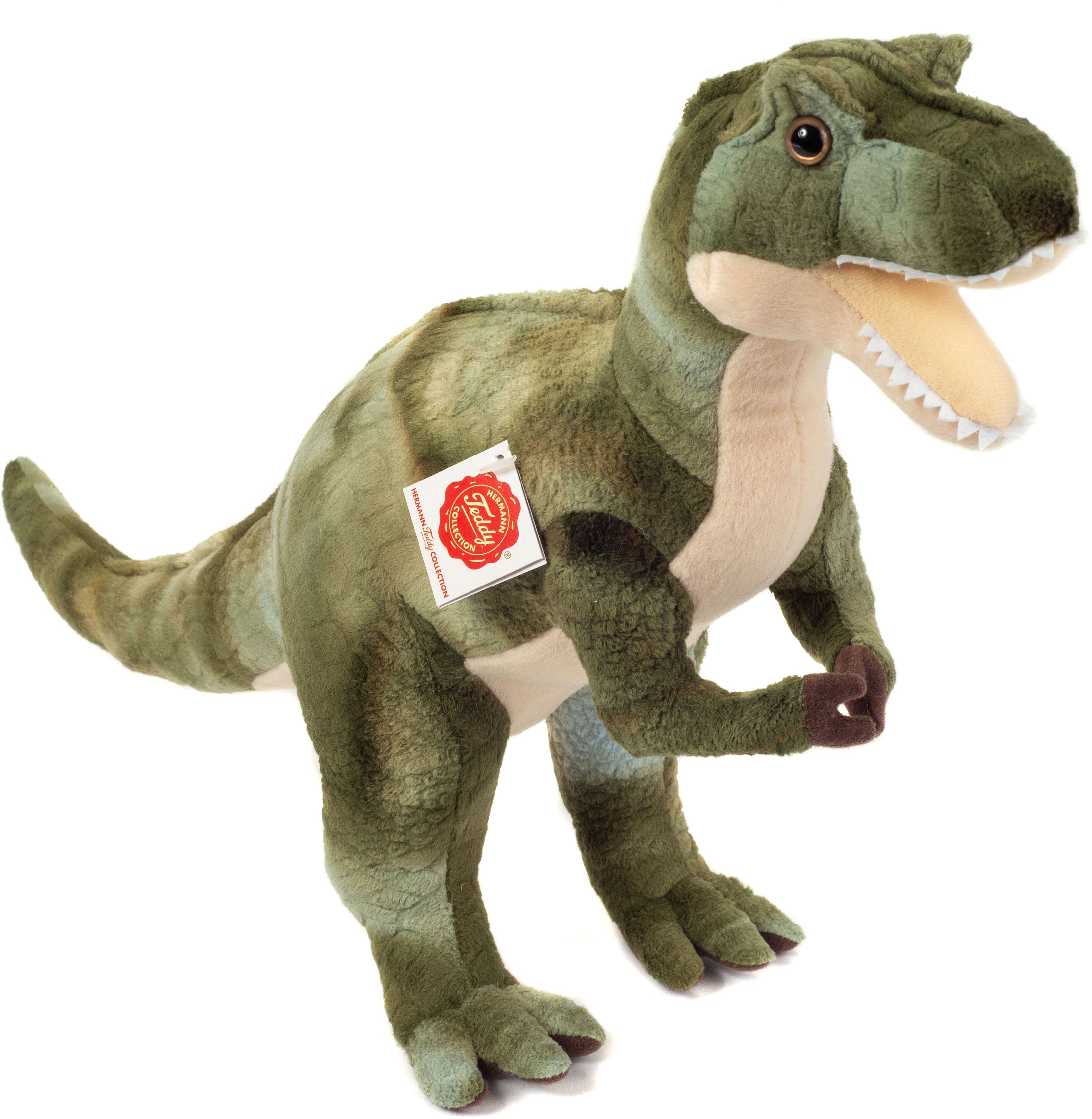 Teddy Hermann® Kuscheltier Dinosaurier T-Rex dunkelgrün, 55 cm, zum Teil aus recyceltem Material