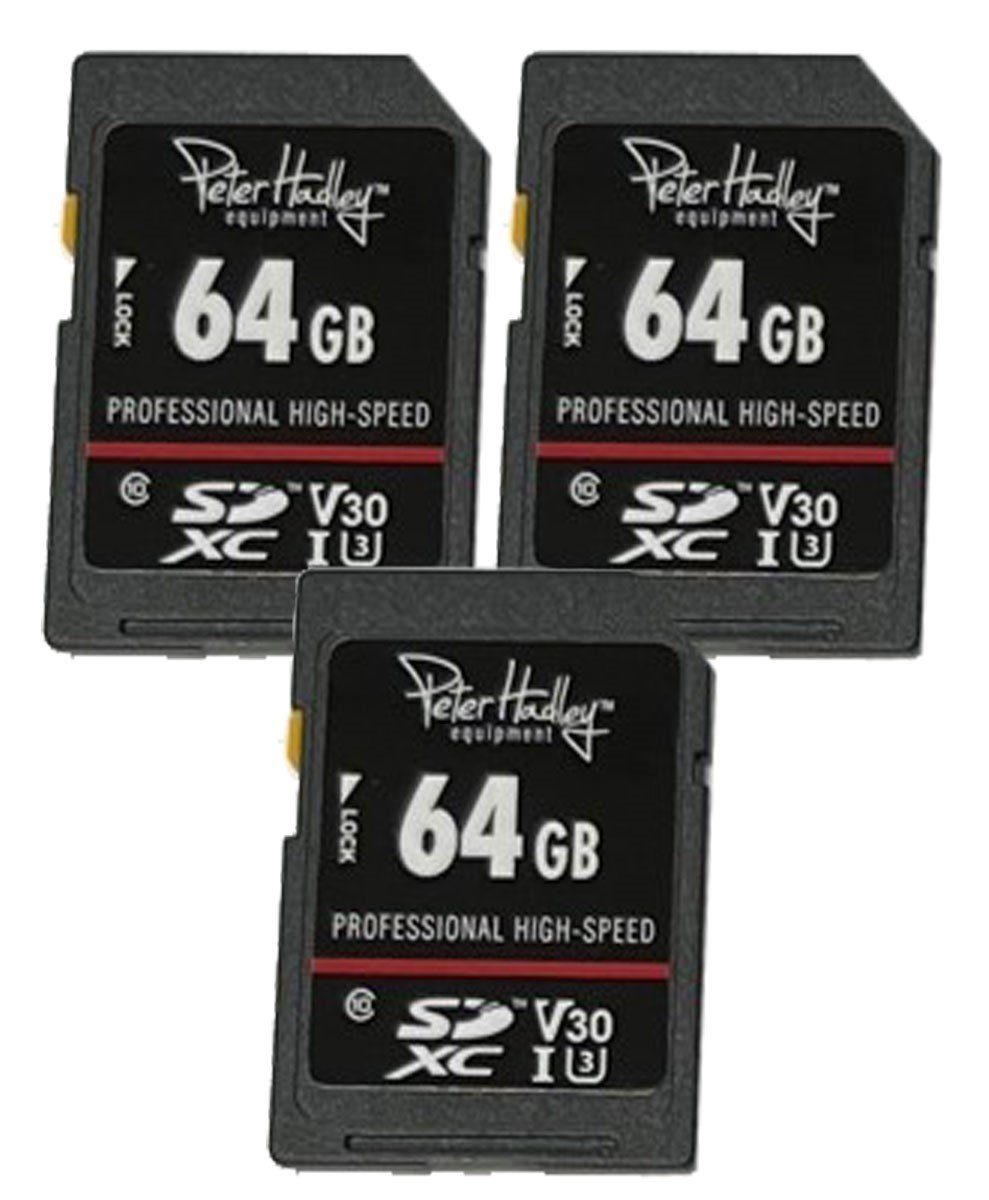 Photo Porst 3 x Speicherkarte SDXC 64 GB Class Speicherkarte (64 GB GB)