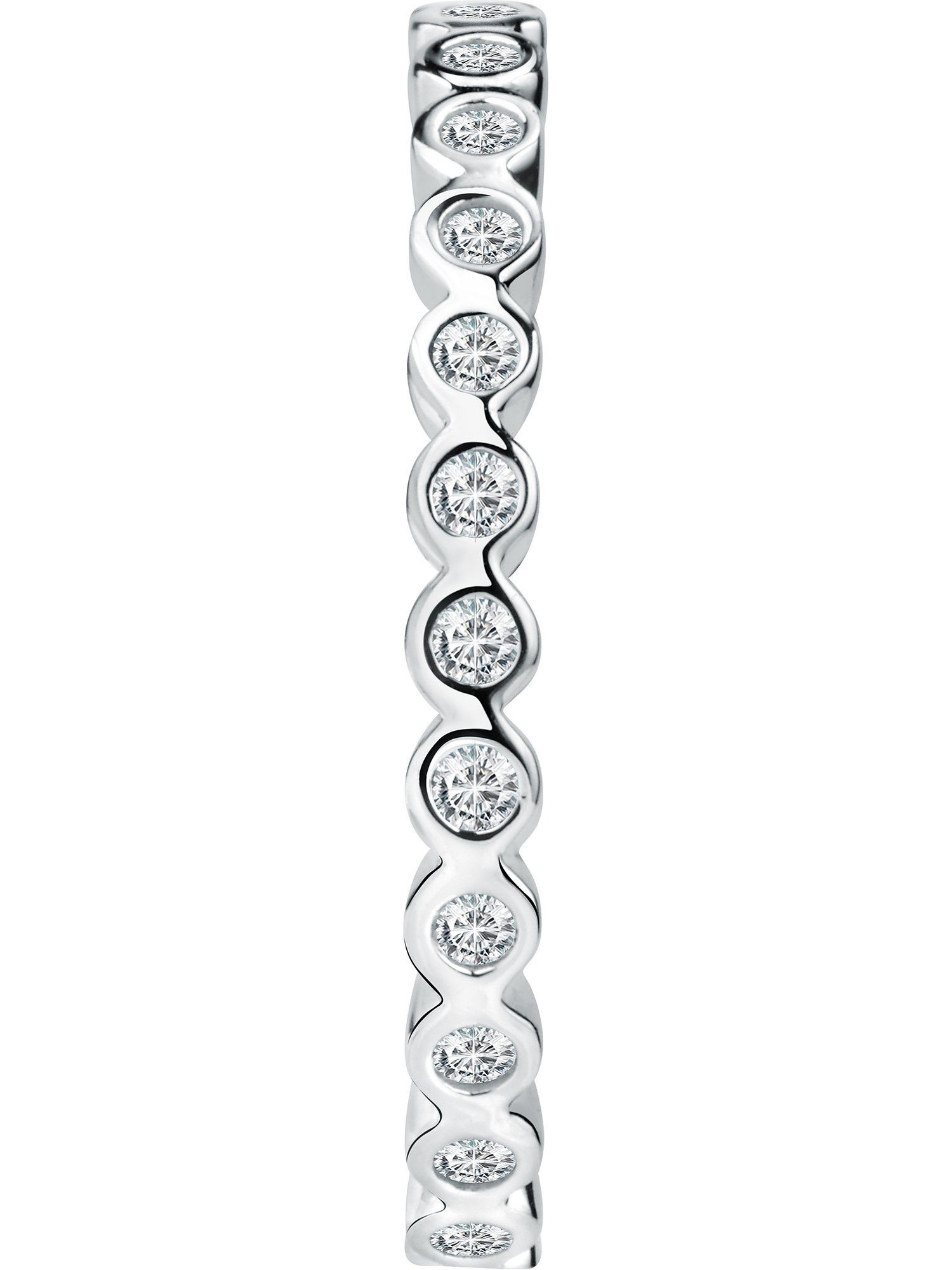 CHRIST Silberring CHRIST Damen-Ring 925er Silber, recycelt Zirkonia, Zirkonia